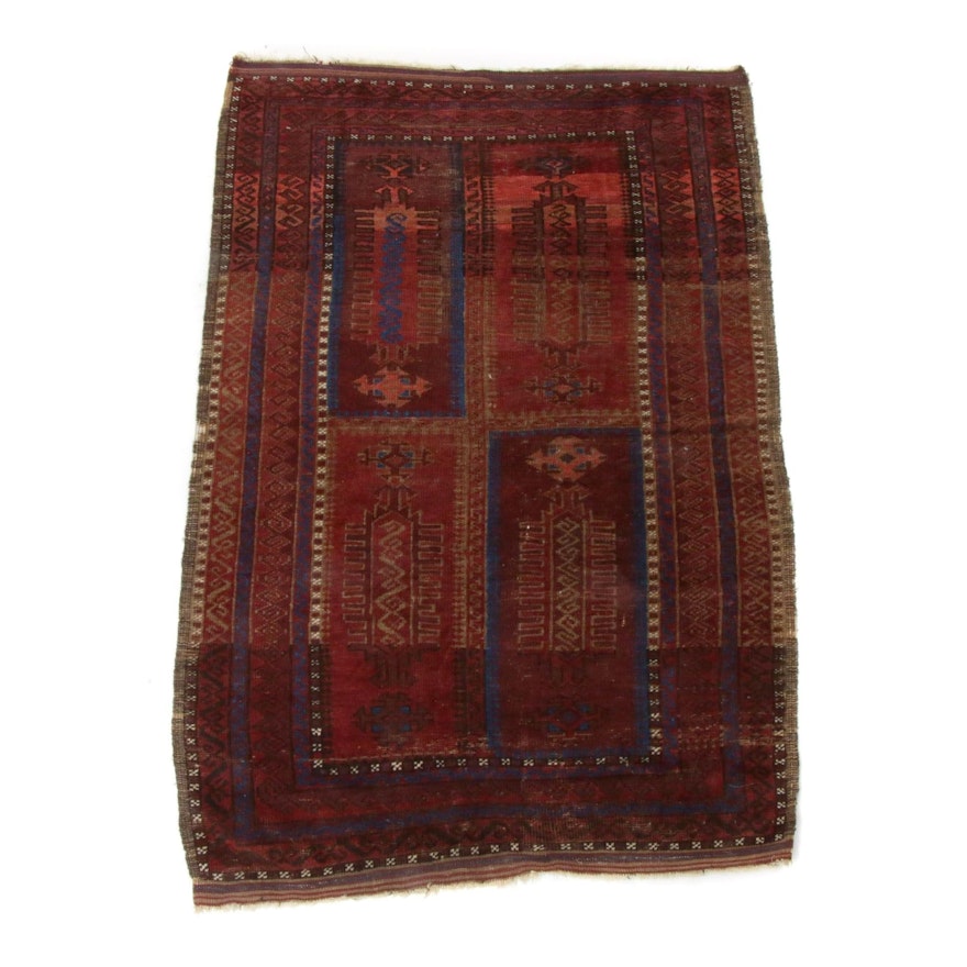 3'1 x 4'10 Hand-Knotted Caucasian Kazak Rug