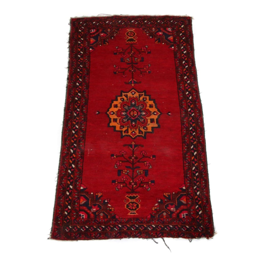 2'10 x 6'4 Hand-Knotted Persian Zanjan Rug
