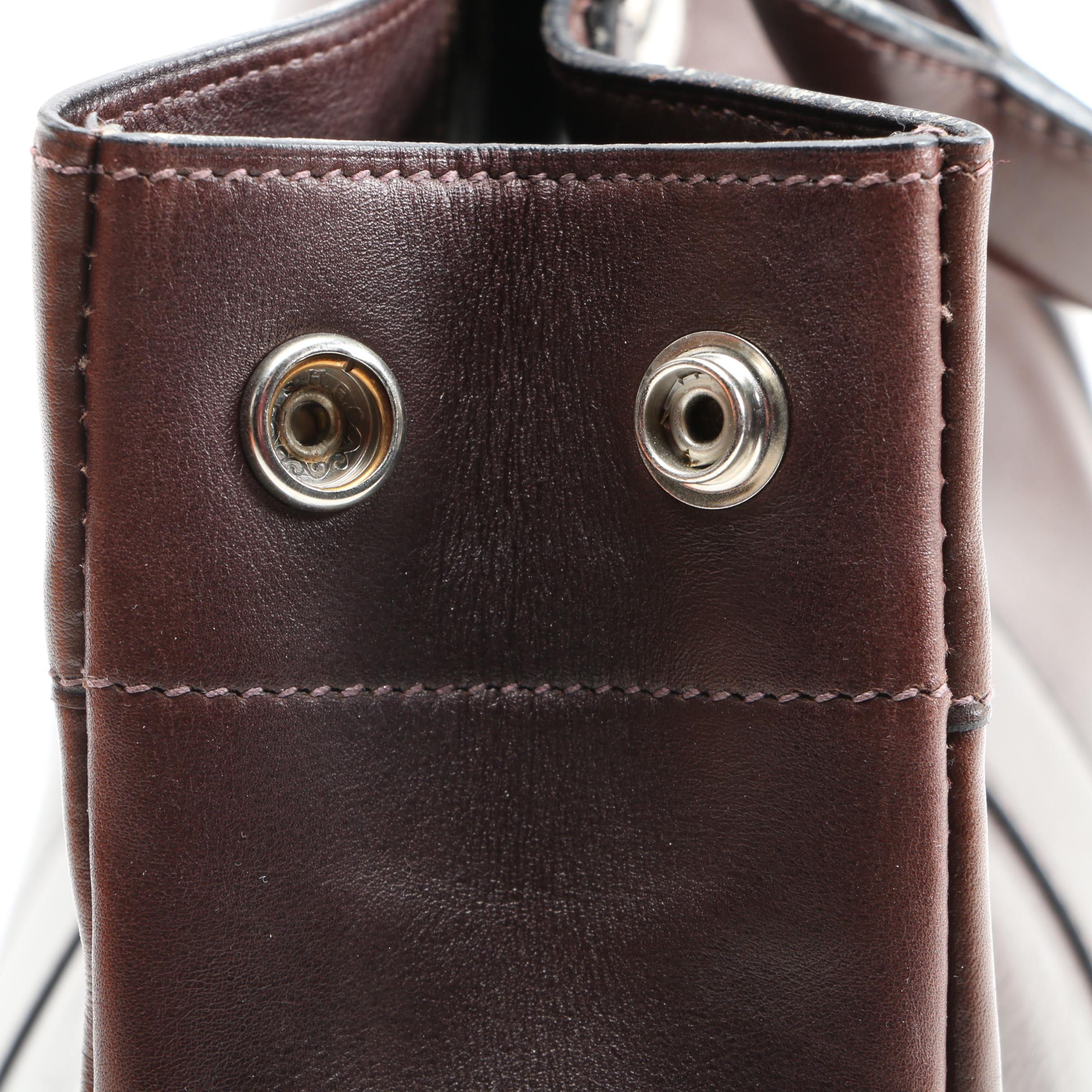 Hermès Fourre Tout PM in Cocoa Box Calf Leather with Box Signed by Susan Lucci