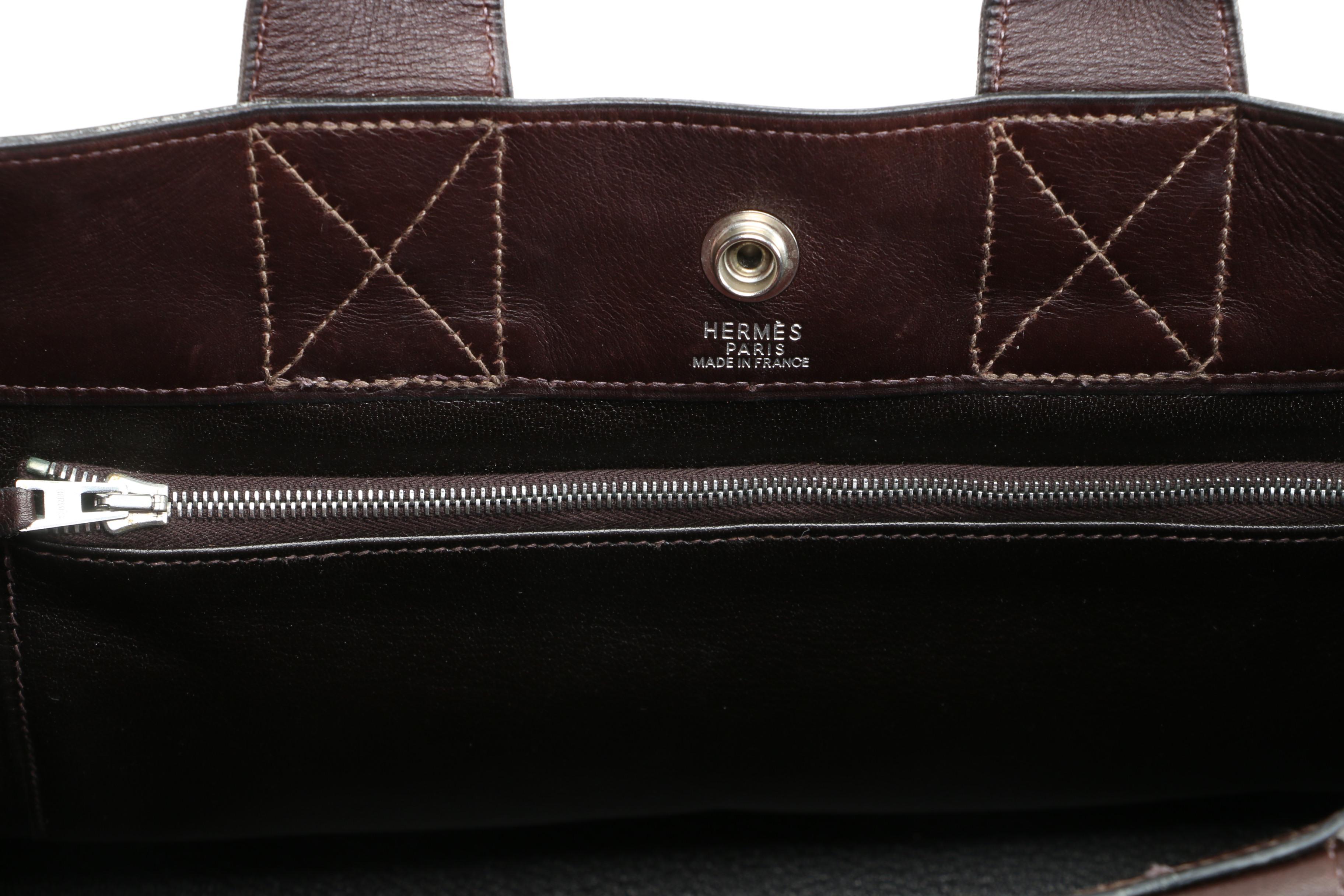 Hermès Fourre Tout PM in Cocoa Box Calf Leather with Box Signed by Susan Lucci