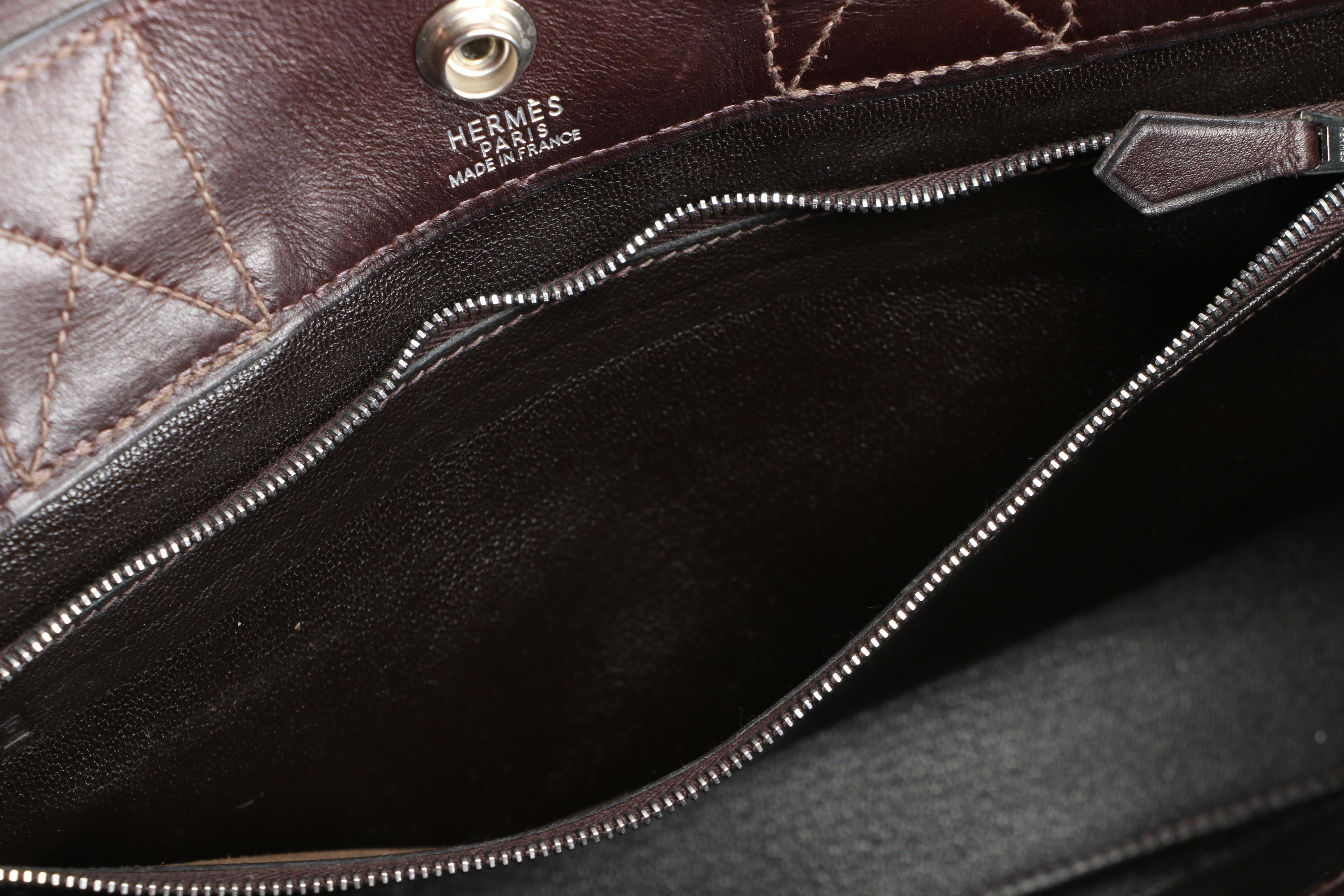 Hermès Fourre Tout PM in Cocoa Box Calf Leather with Box Signed by Susan Lucci