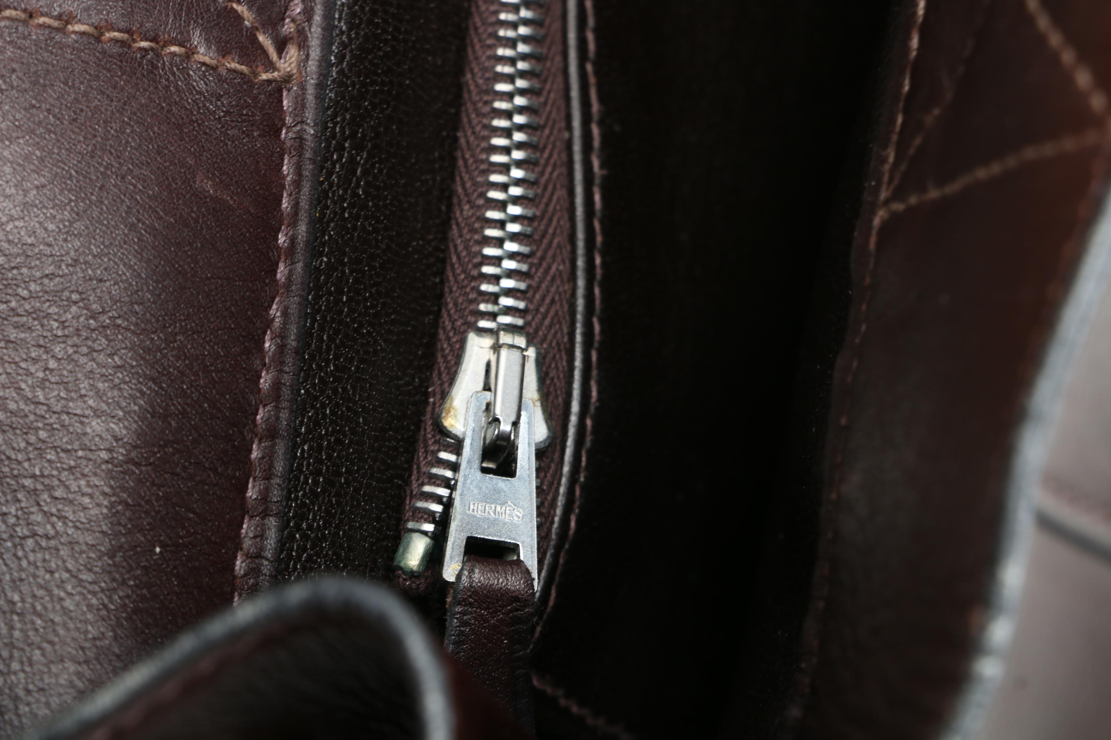 Hermès Fourre Tout PM in Cocoa Box Calf Leather with Box Signed by Susan Lucci