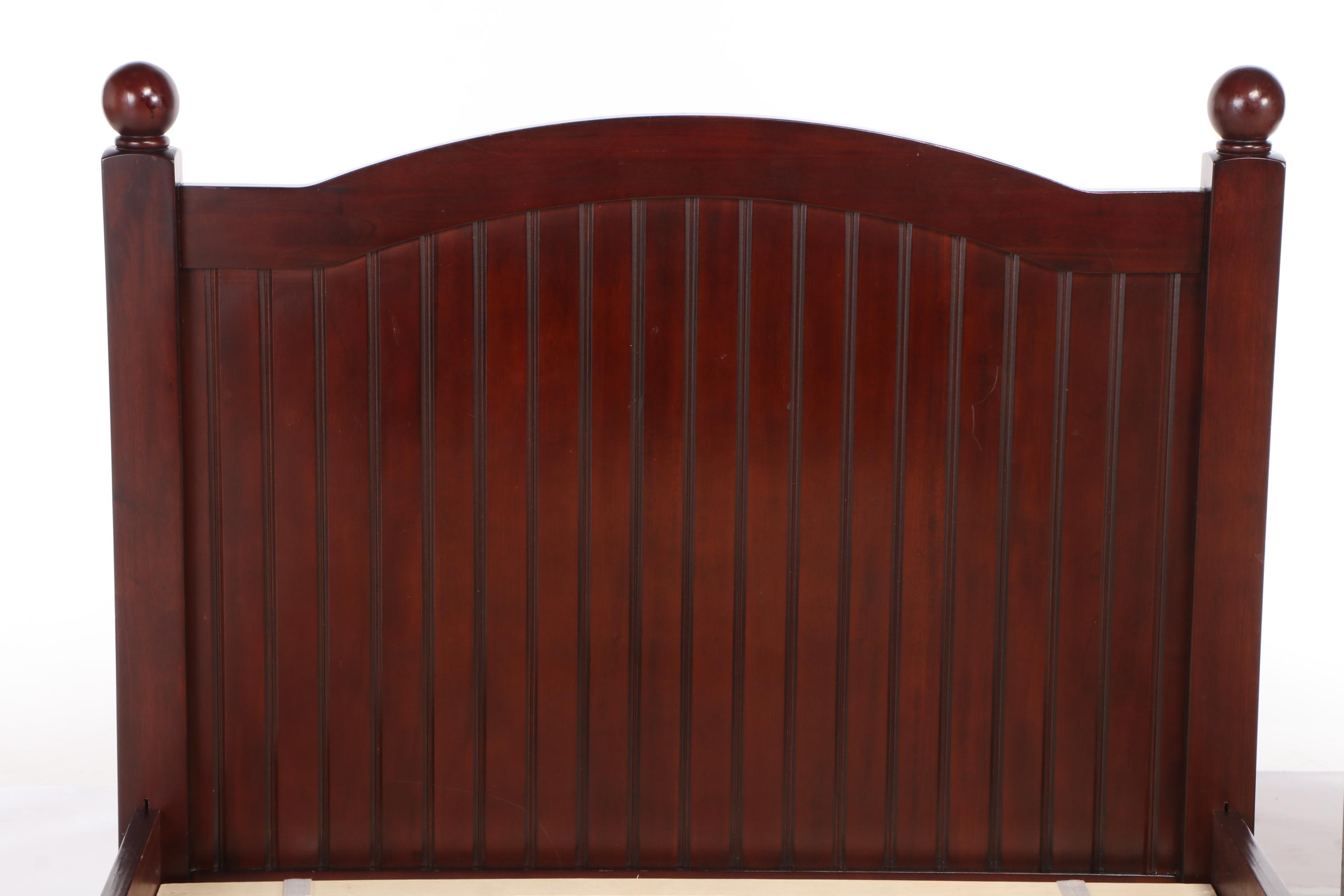 Pottery Barn Kids Matching Cherry Finish Twin Size Bed Frames, Contemporary