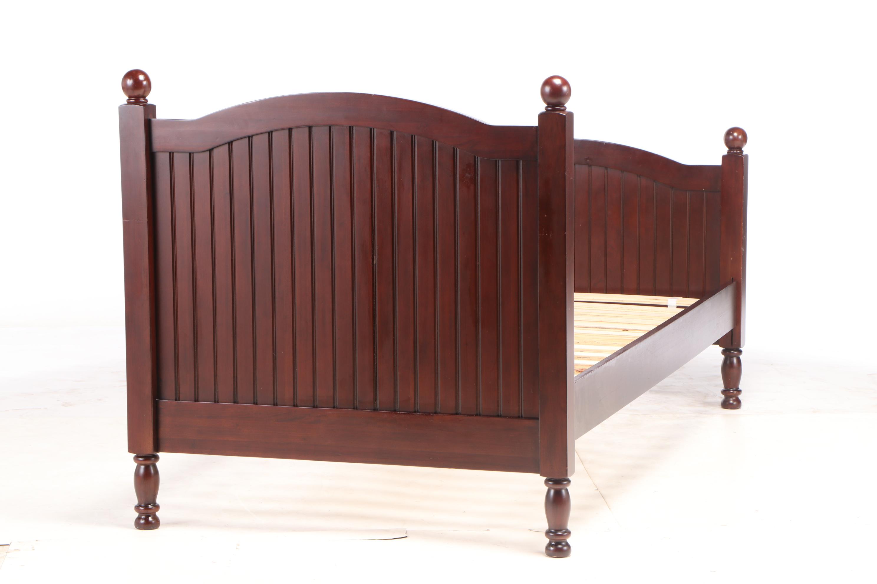 Pottery Barn Kids Matching Cherry Finish Twin Size Bed Frames, Contemporary