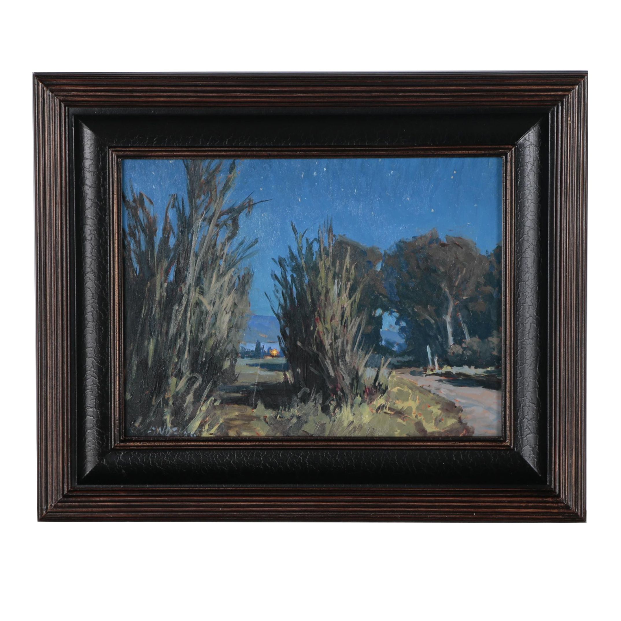 Taylor J. Lynde Oil Painting "On a Country Road", 2019