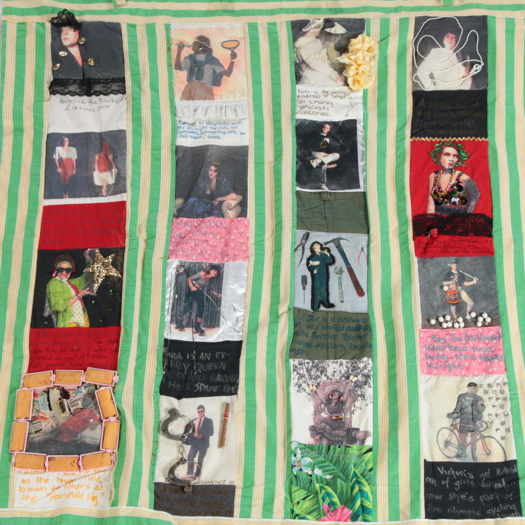 Fiber Art Assemblage Wall Hanging Attributed to Barbara Hershey