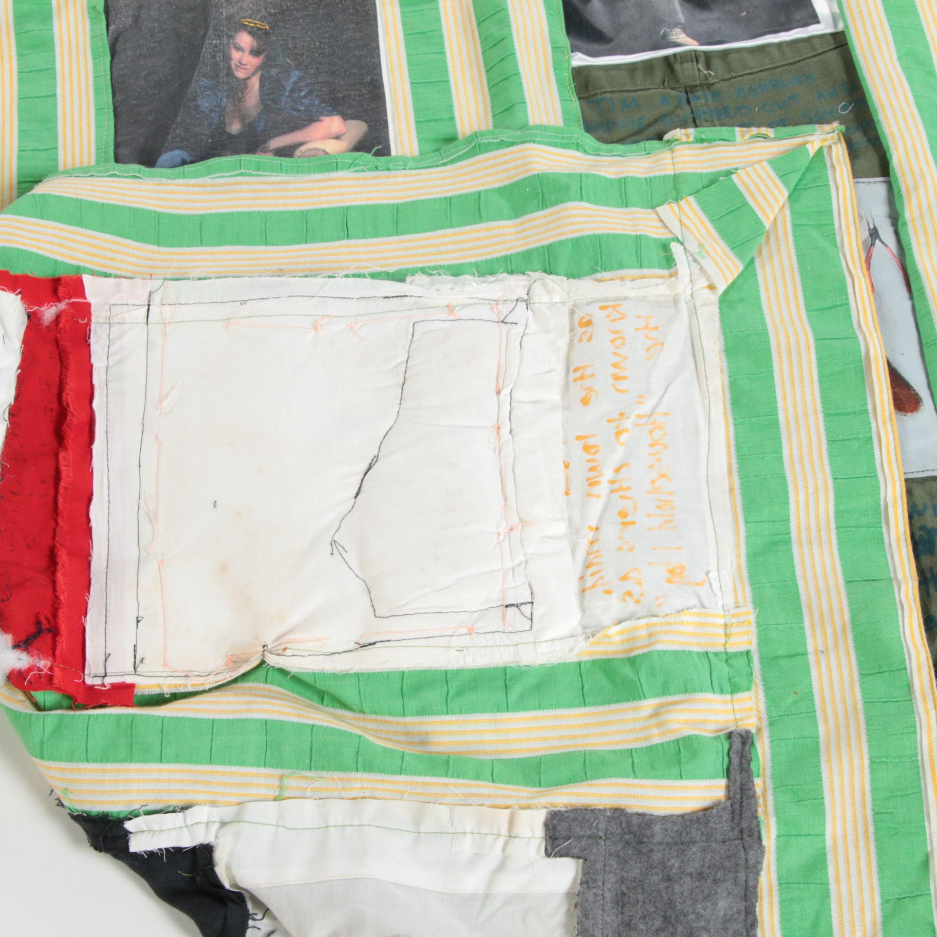 Fiber Art Assemblage Wall Hanging Attributed to Barbara Hershey