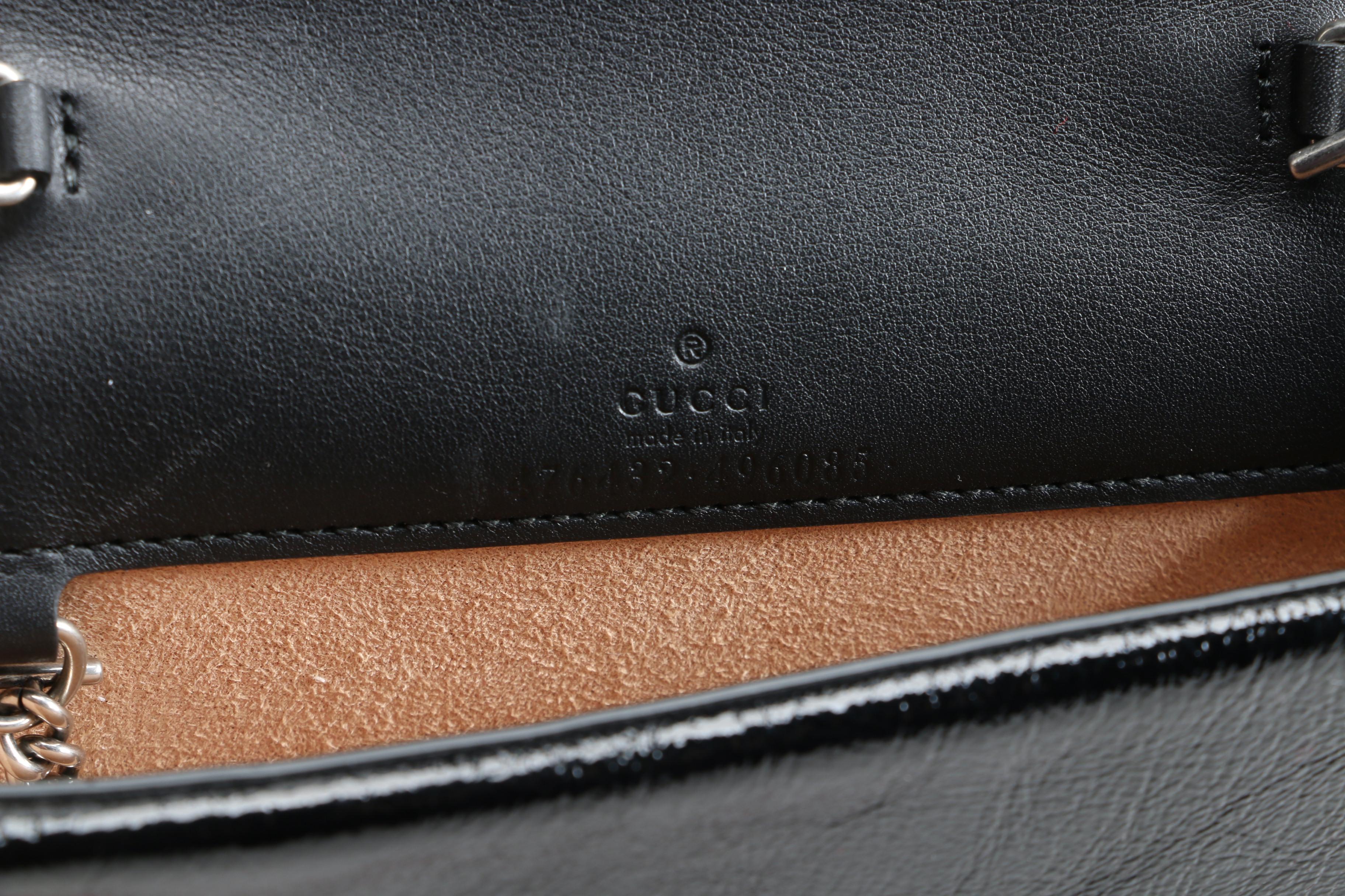 Gucci Red Dionysus GG Velvet Super Mini Bag with Susan Lucci Signed Box