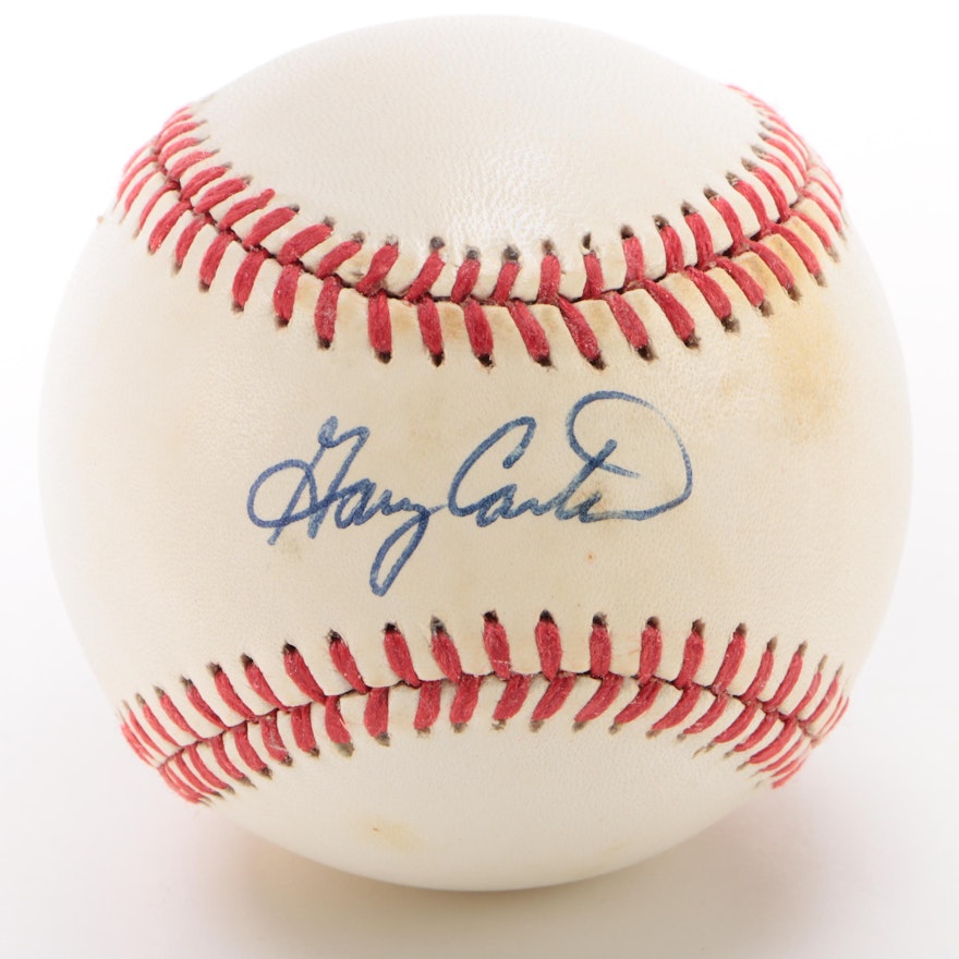 Gary Carter Signed National League Baseball  COA