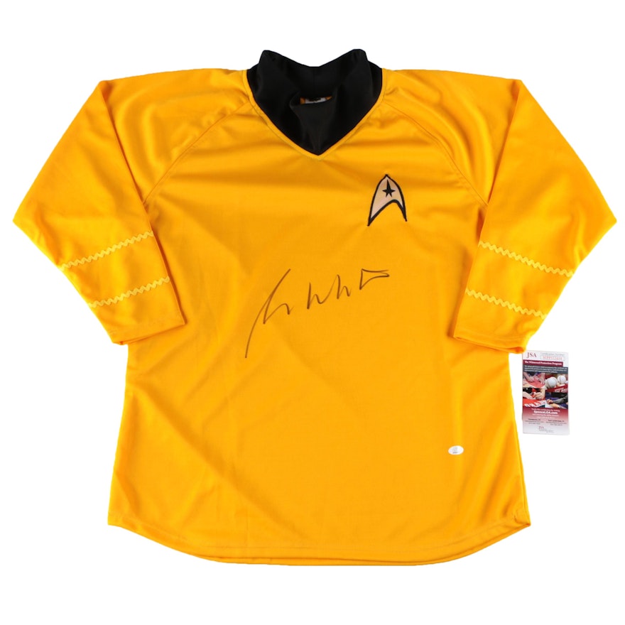 William Shatner Signed "Star Trek" Fleet Shirt, JSA COA, Contemporary