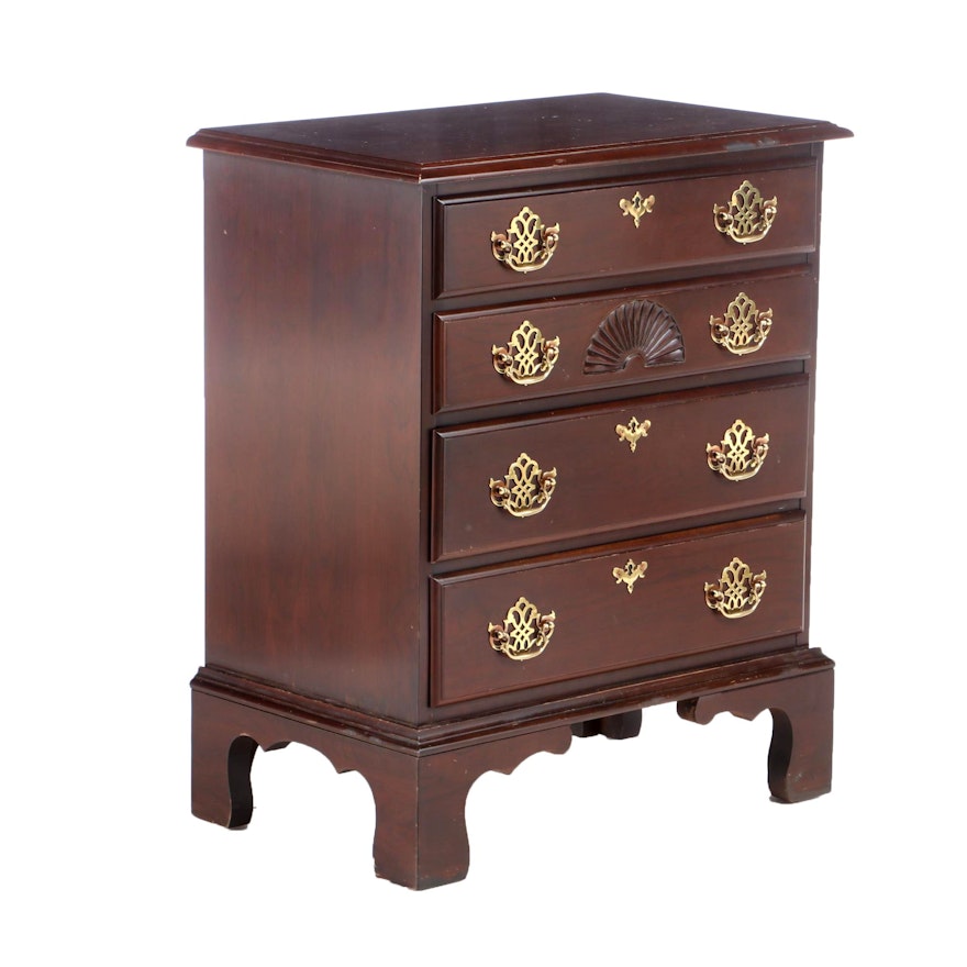 Harden Chippendale Style Bedside Chest of Drawers, Late 20th Century