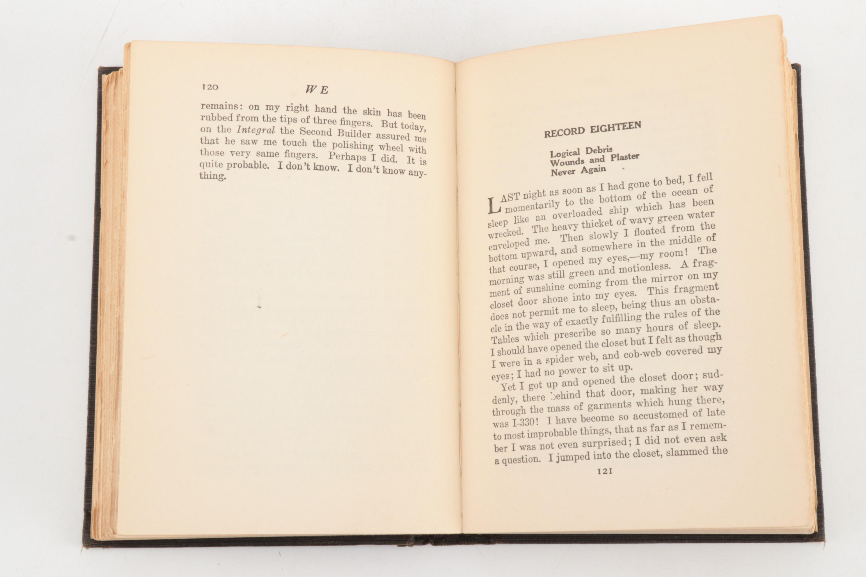 First Edition, First Printing "We" by Eugene Zamiatin, 1924