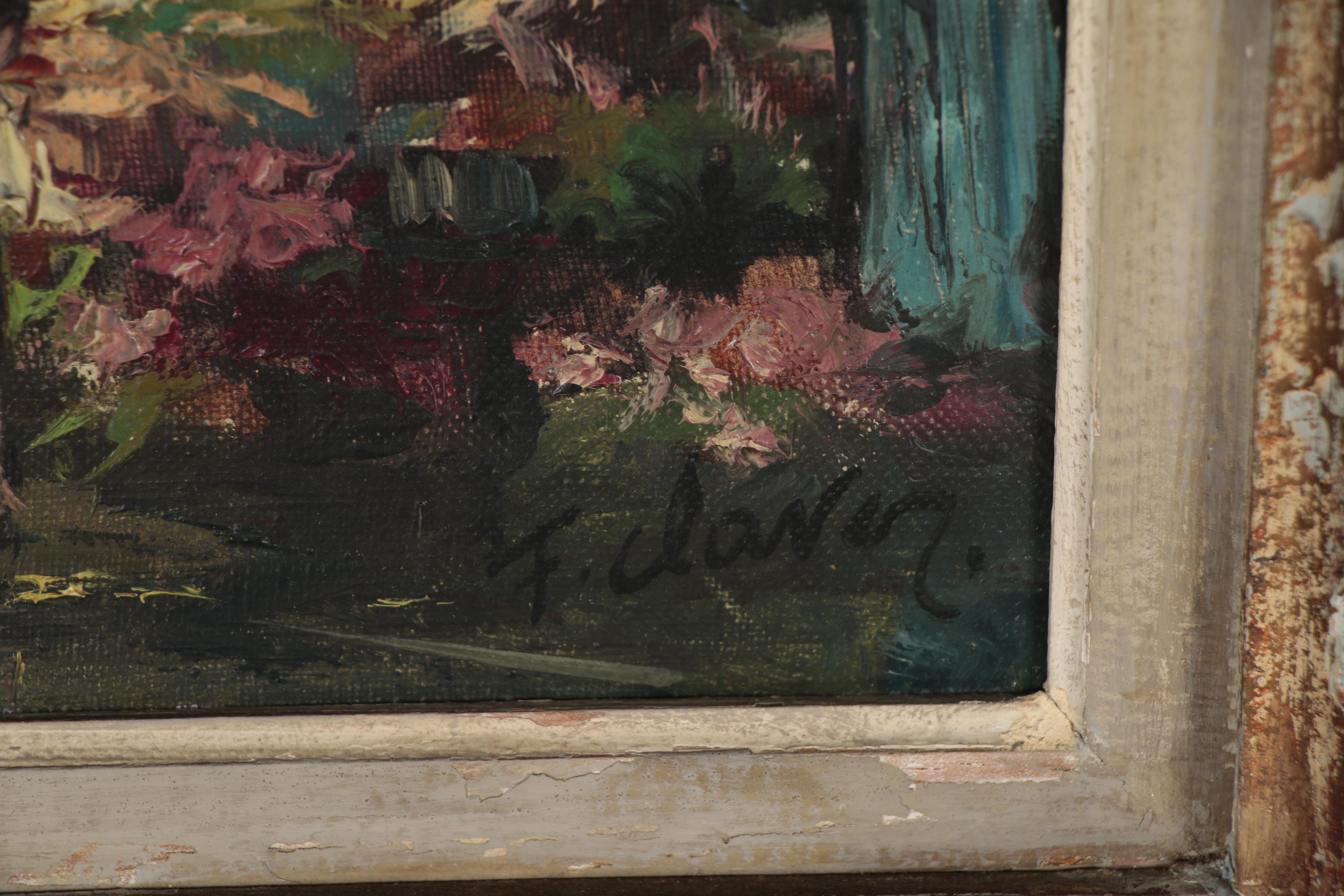 Fernand Claver Parisian Street Scene Oil Painting "La Madeleine"