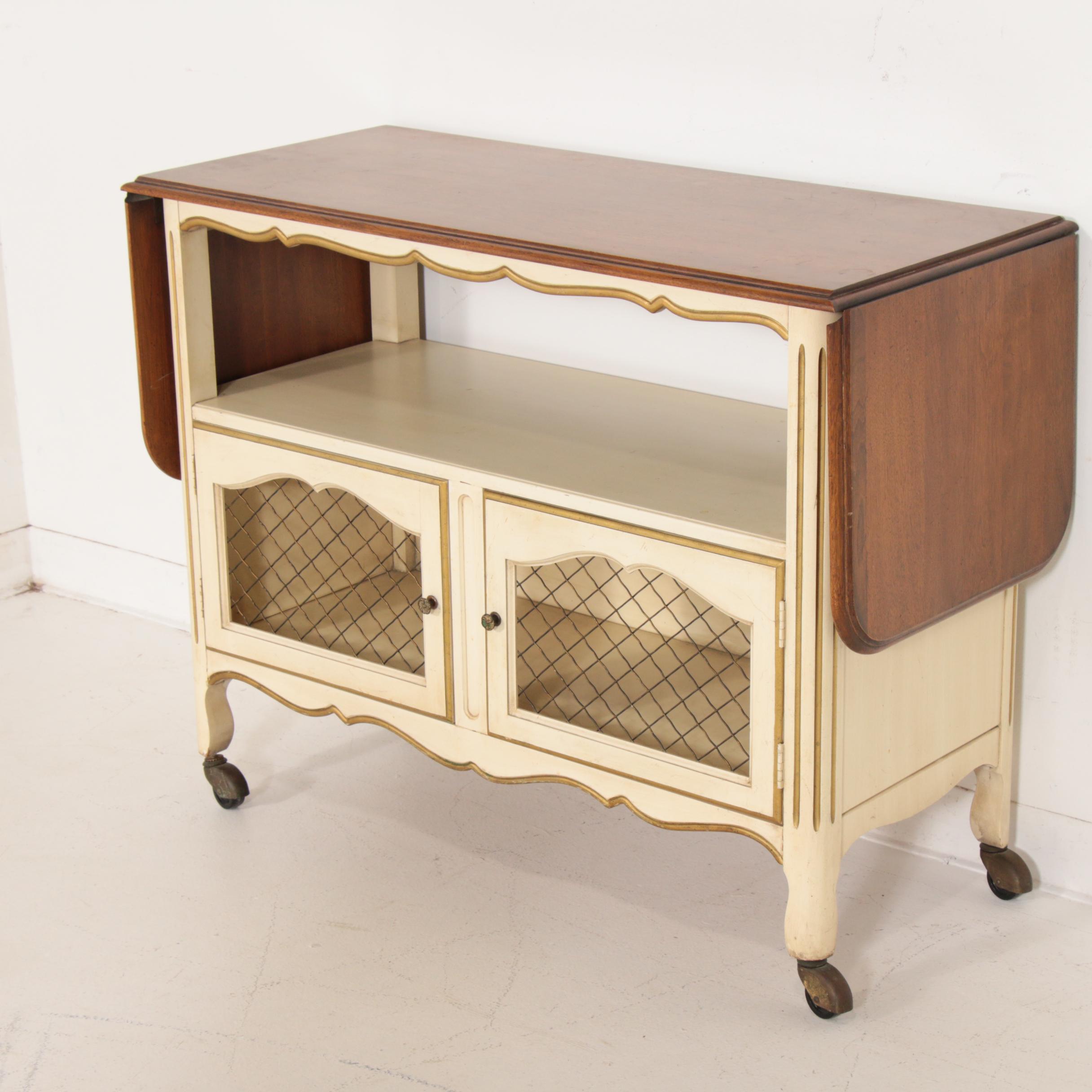 Davis Cabinet Co. French Provincial Style Painted Dining Set, Late 20th C.