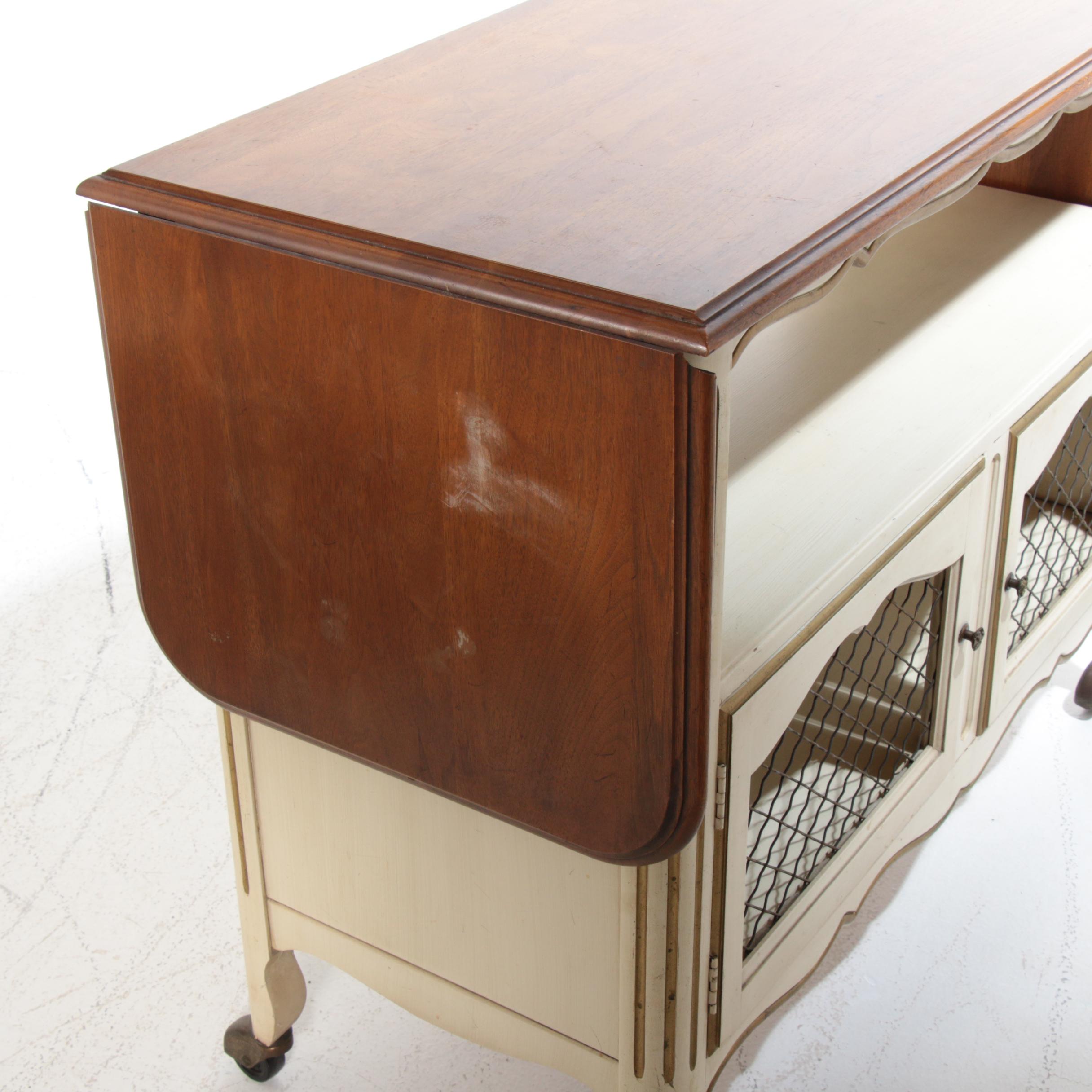 Davis Cabinet Co. French Provincial Style Painted Dining Set, Late 20th C.