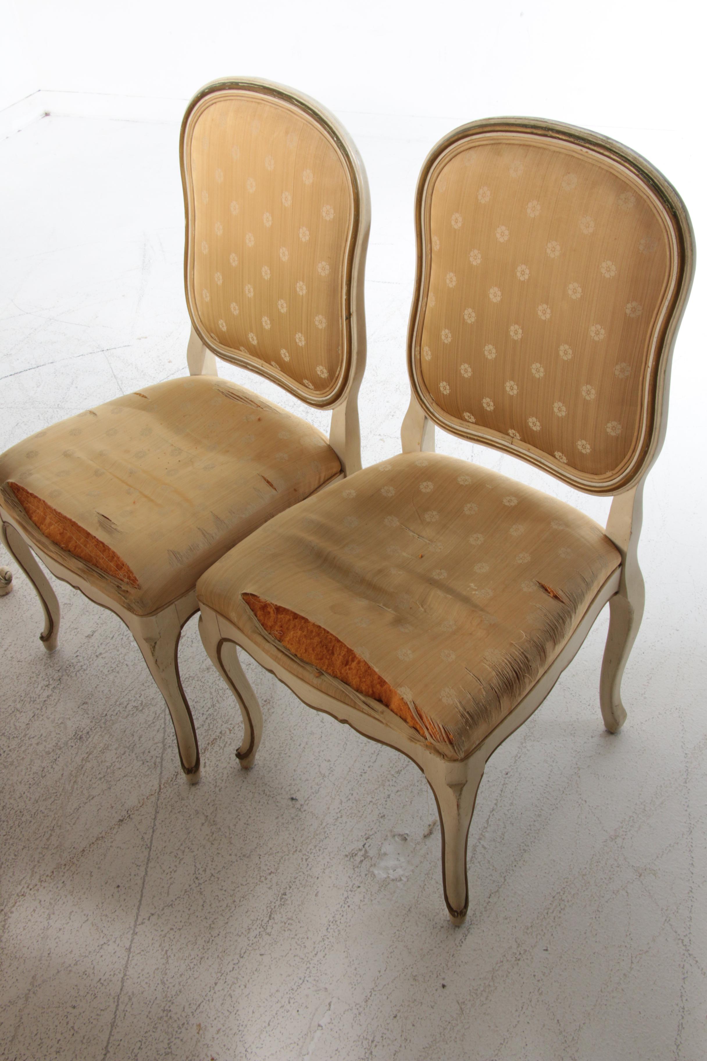 Davis Cabinet Co. French Provincial Style Painted Dining Set, Late 20th C.