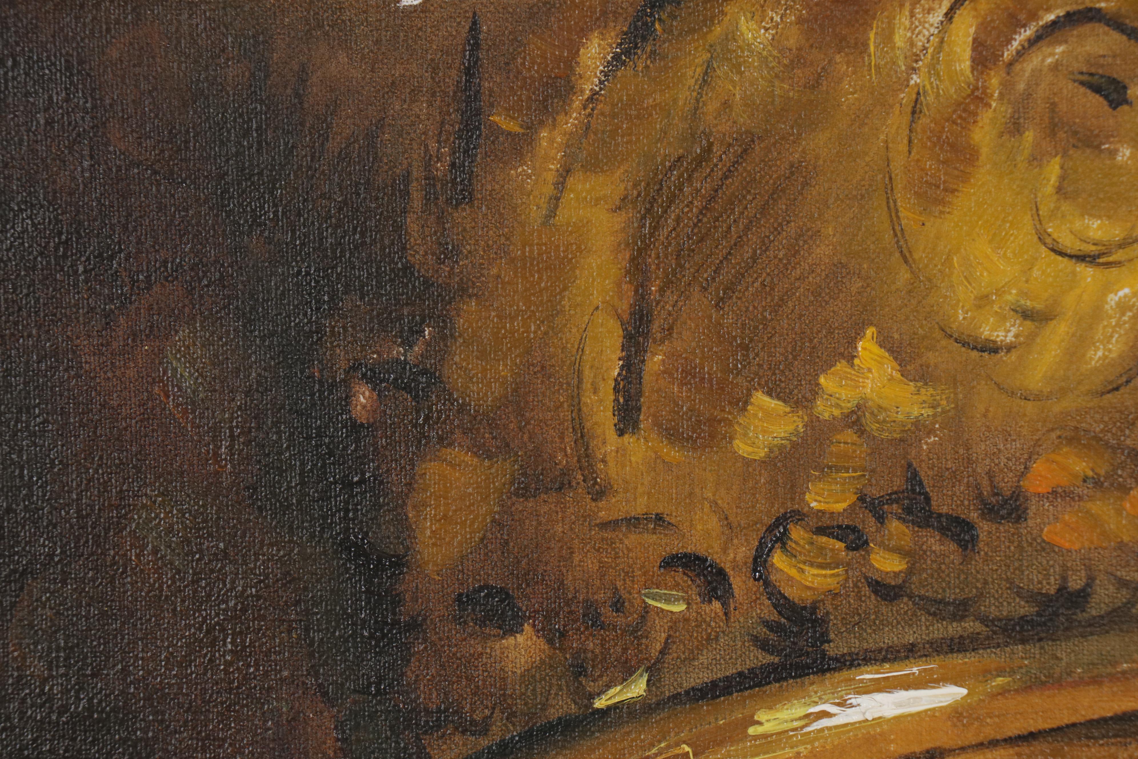 Roy Pierce Oil Painting after "The Man with the Golden Helmet"