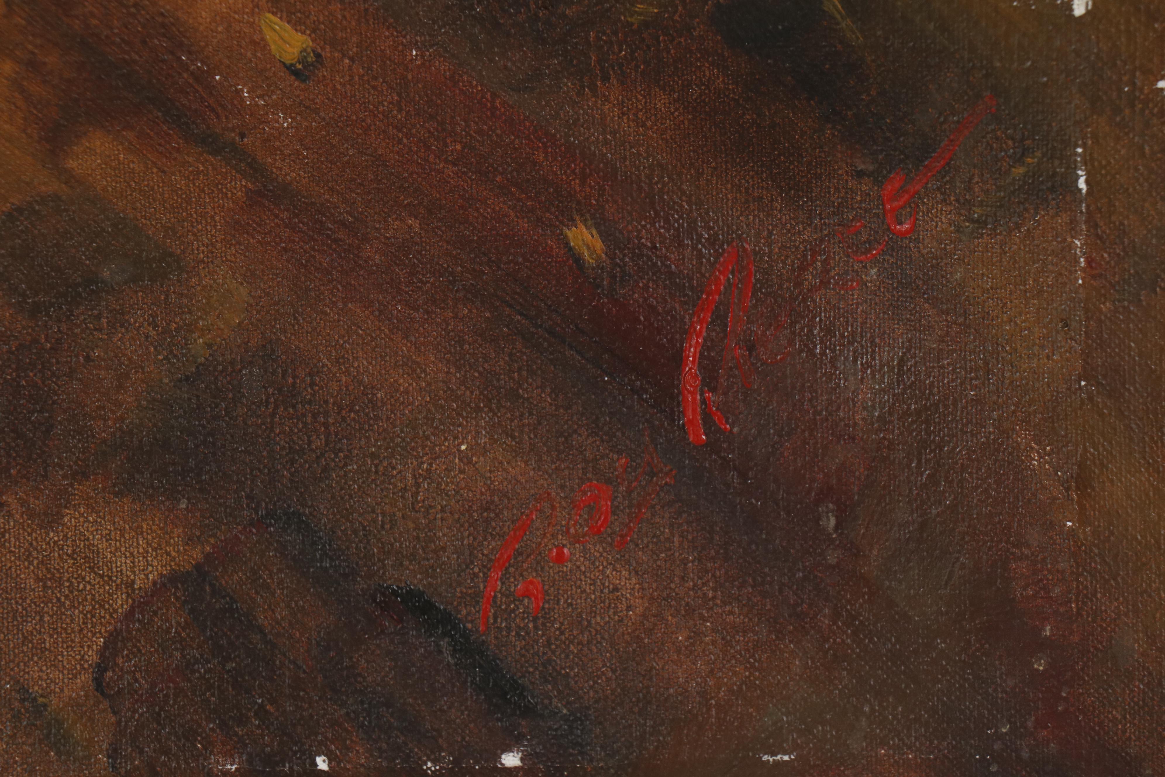 Roy Pierce Oil Painting after "The Man with the Golden Helmet"