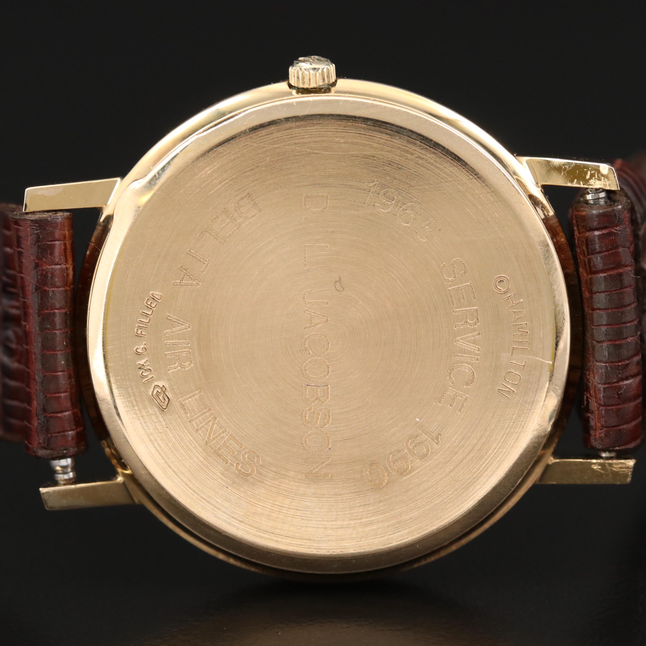 Hamilton Masterpiece 10K Gold Filled Quartz Watch, Vintage