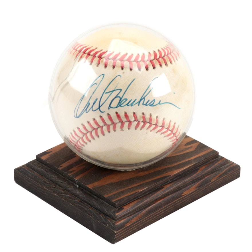 Orel Hershiser Signed National League Baseball  COA