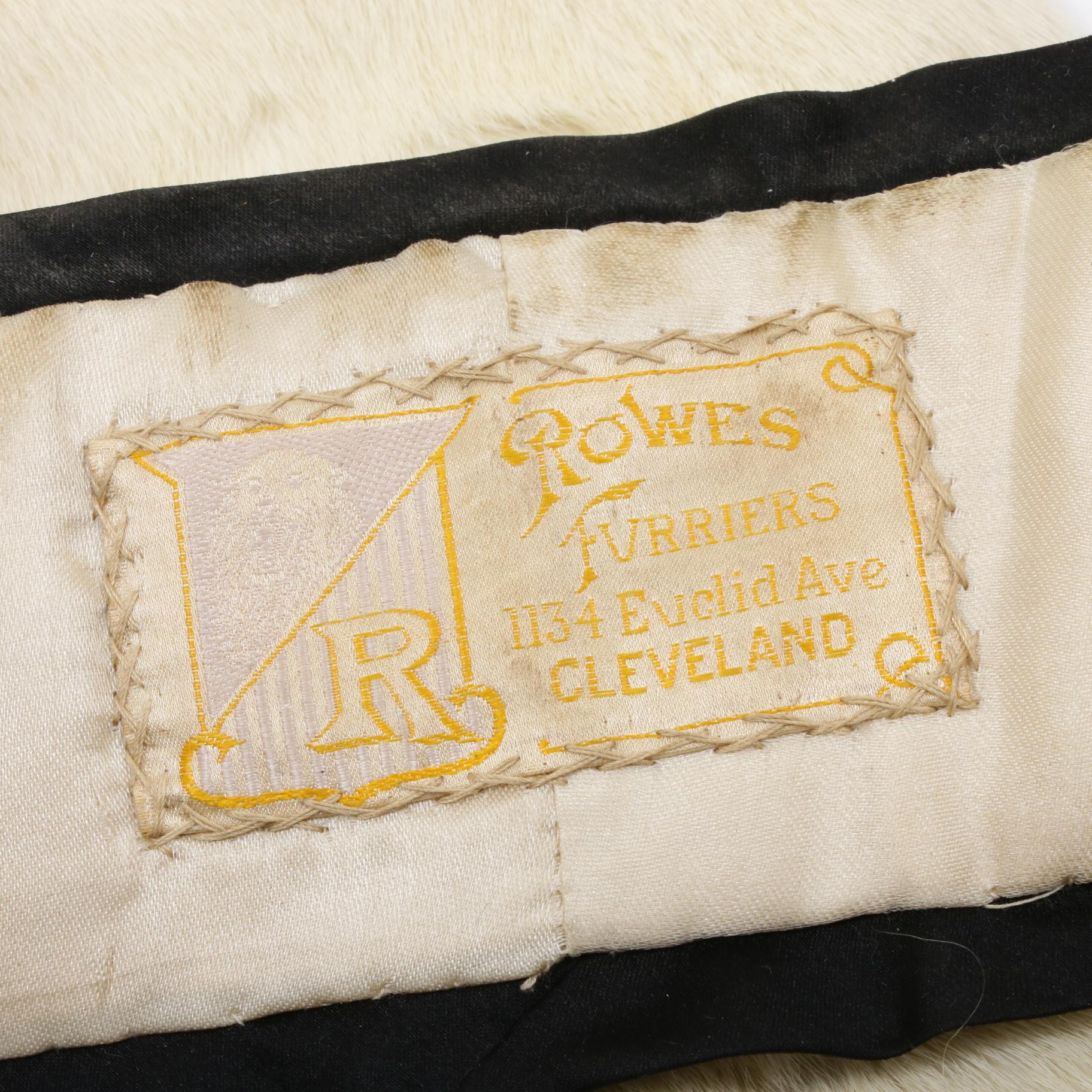 Ermine Fur Stole, Shawl, and Collar, Vintage