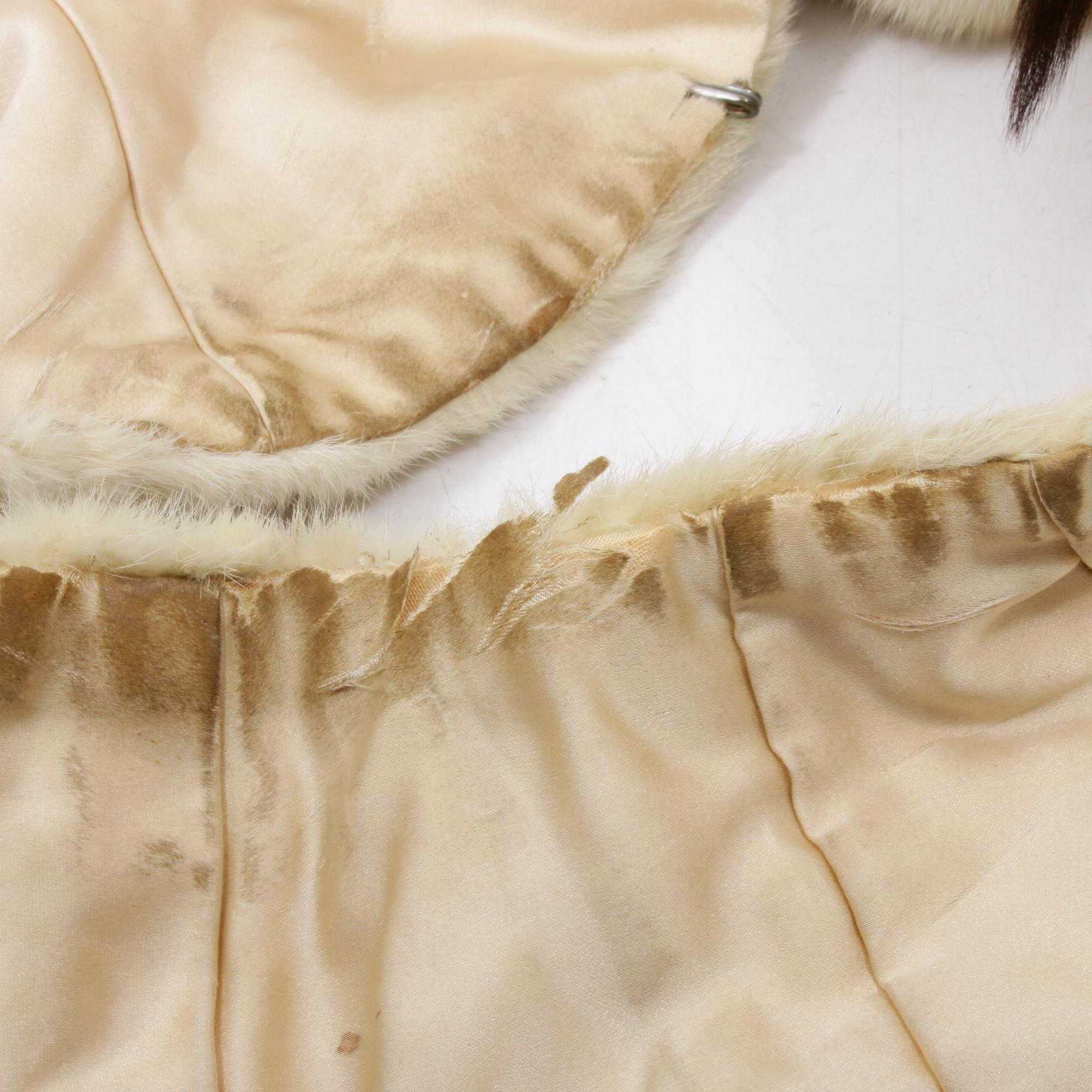 Ermine Fur Stole, Shawl, and Collar, Vintage