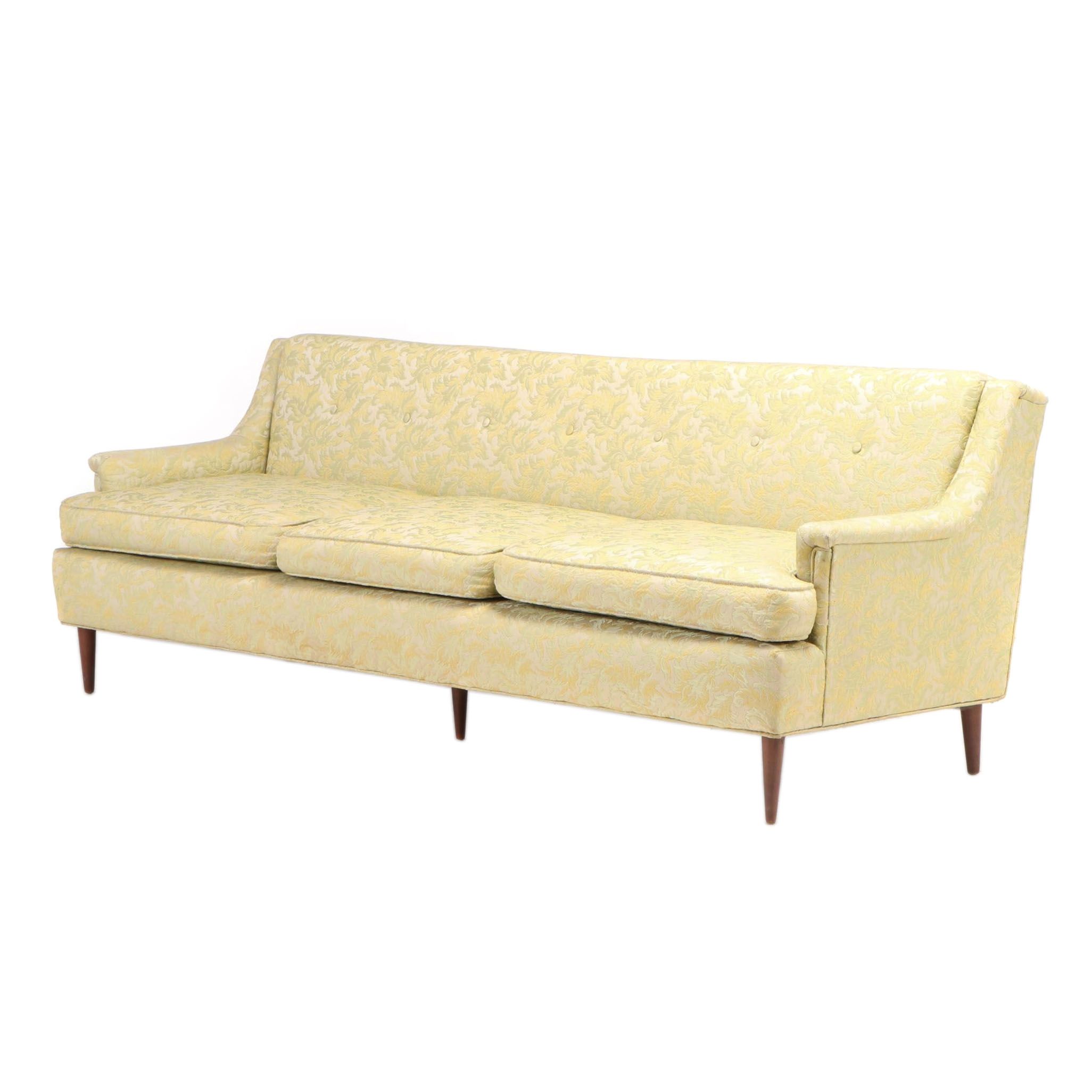 Mid Century Modern Shillito's Upholstered Sofa, Mid-20th Century