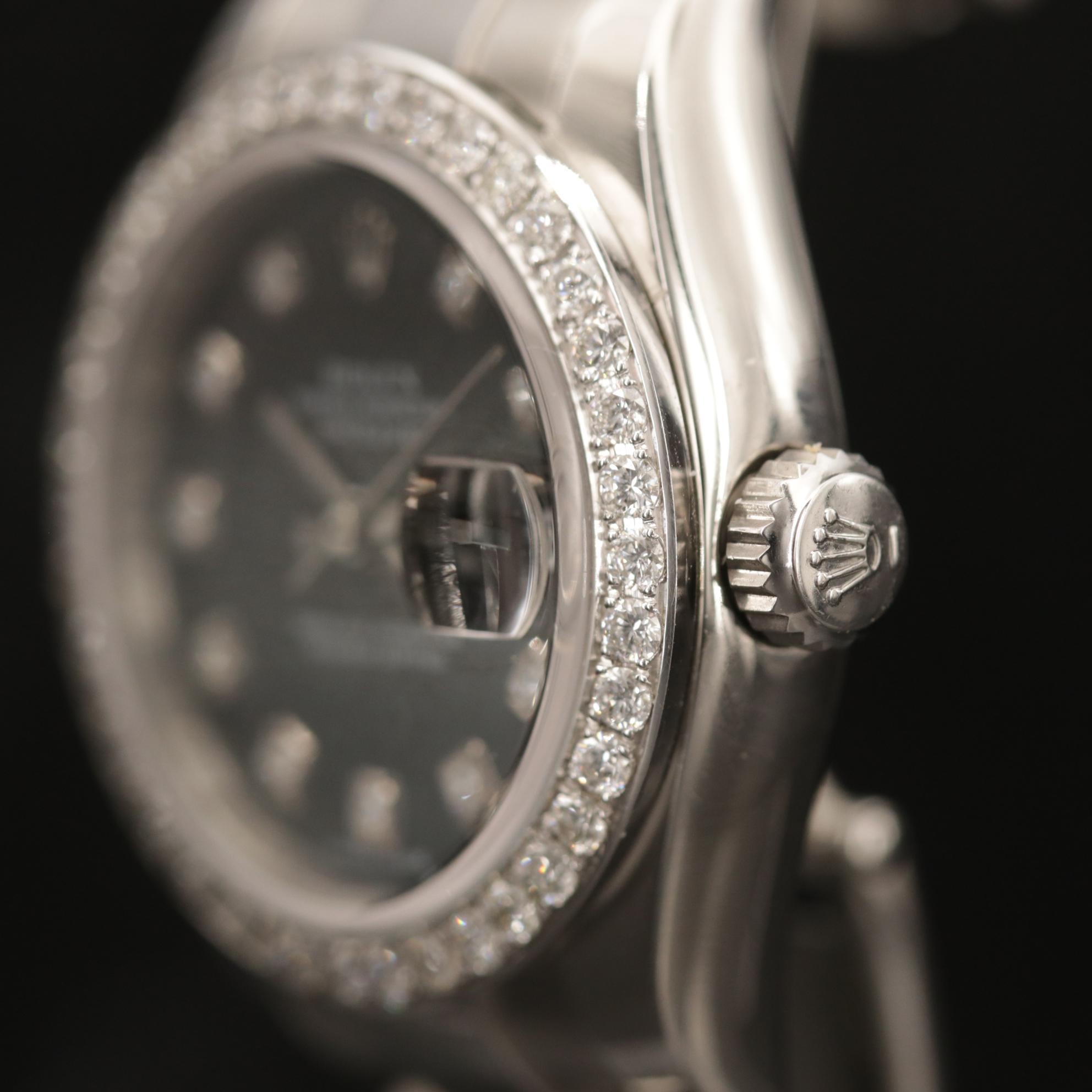 Rolex Datejust Diamond and Stainless Steel Watch, 2007
