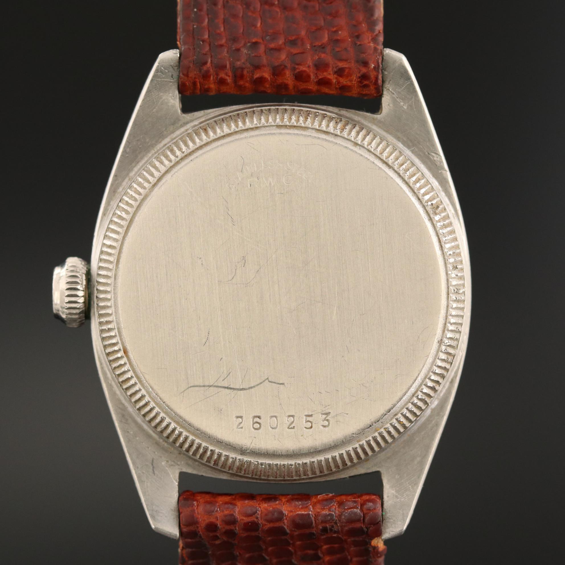 Rolex Oyster "Army" Stainless Steel Watch, Circa 1940