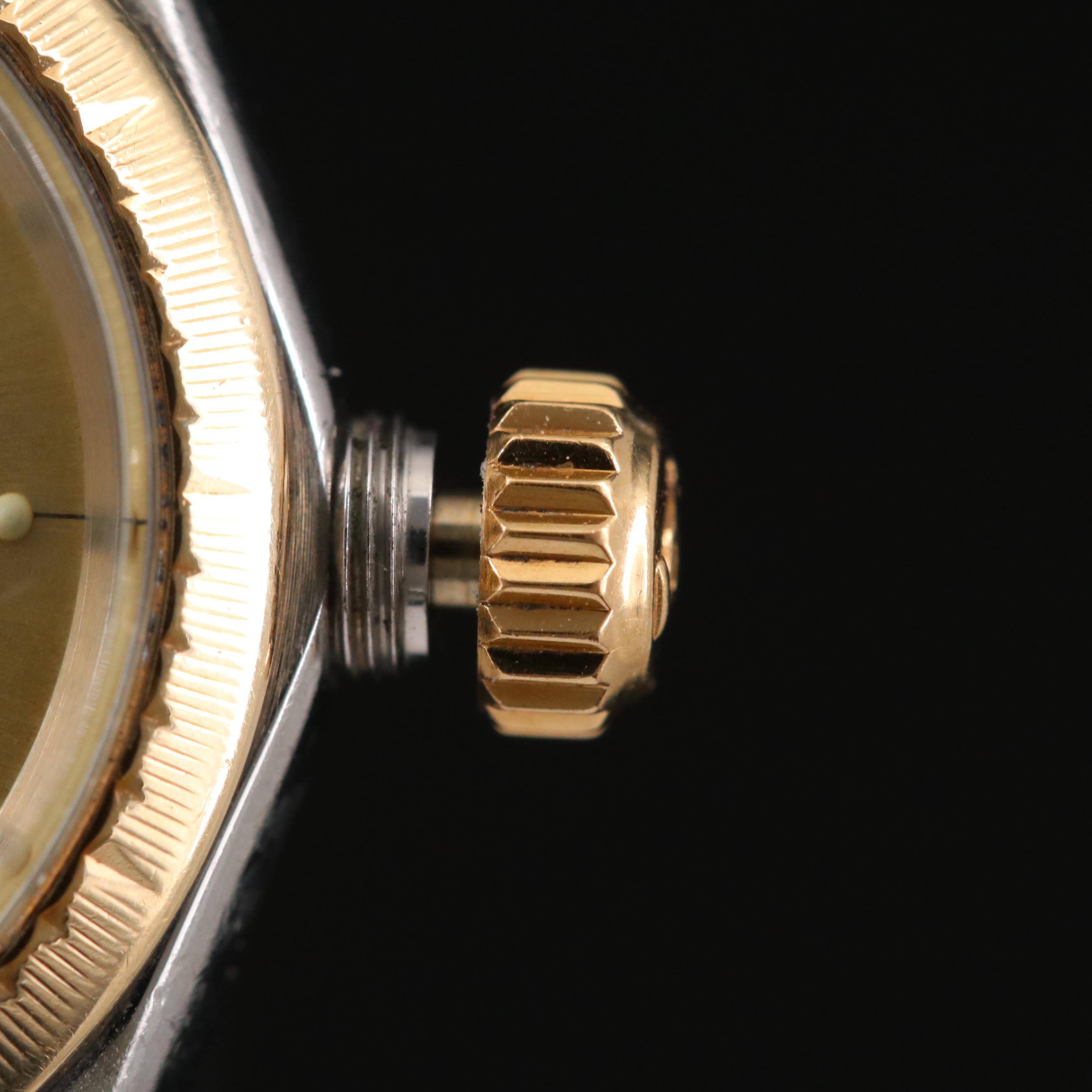 Rolex Oyster Perpetual Zephyr 18K Gold and Stainless Steel Watch, Vintage