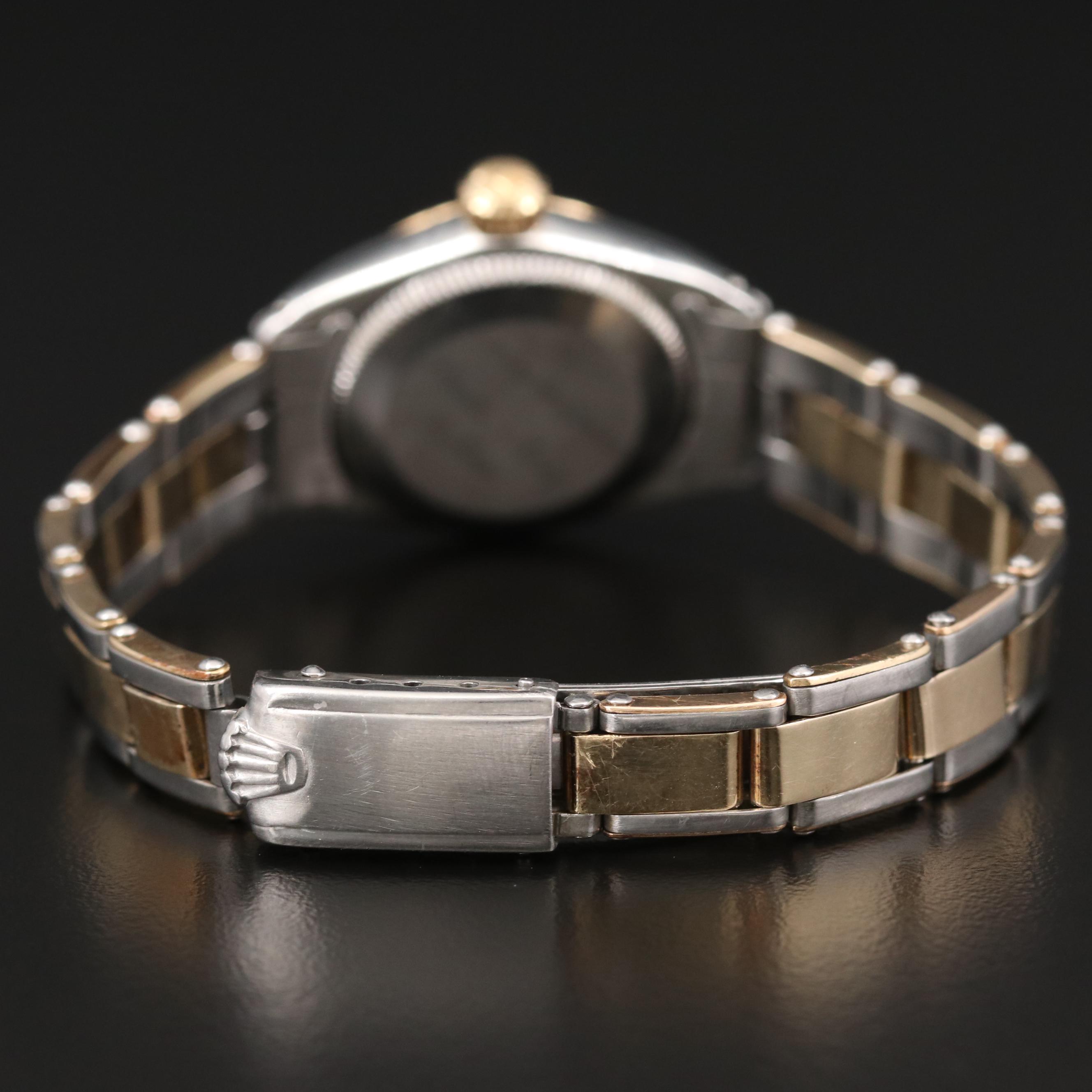 Rolex Oyster Perpetual Zephyr 18K Gold and Stainless Steel Watch, Vintage