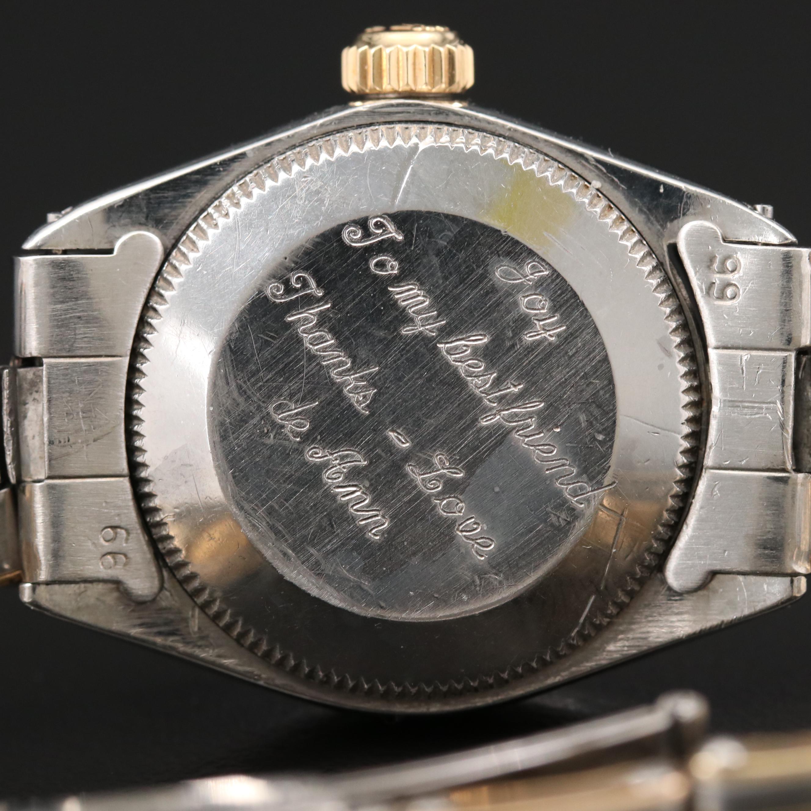 Rolex Oyster Perpetual Zephyr 18K Gold and Stainless Steel Watch, Vintage