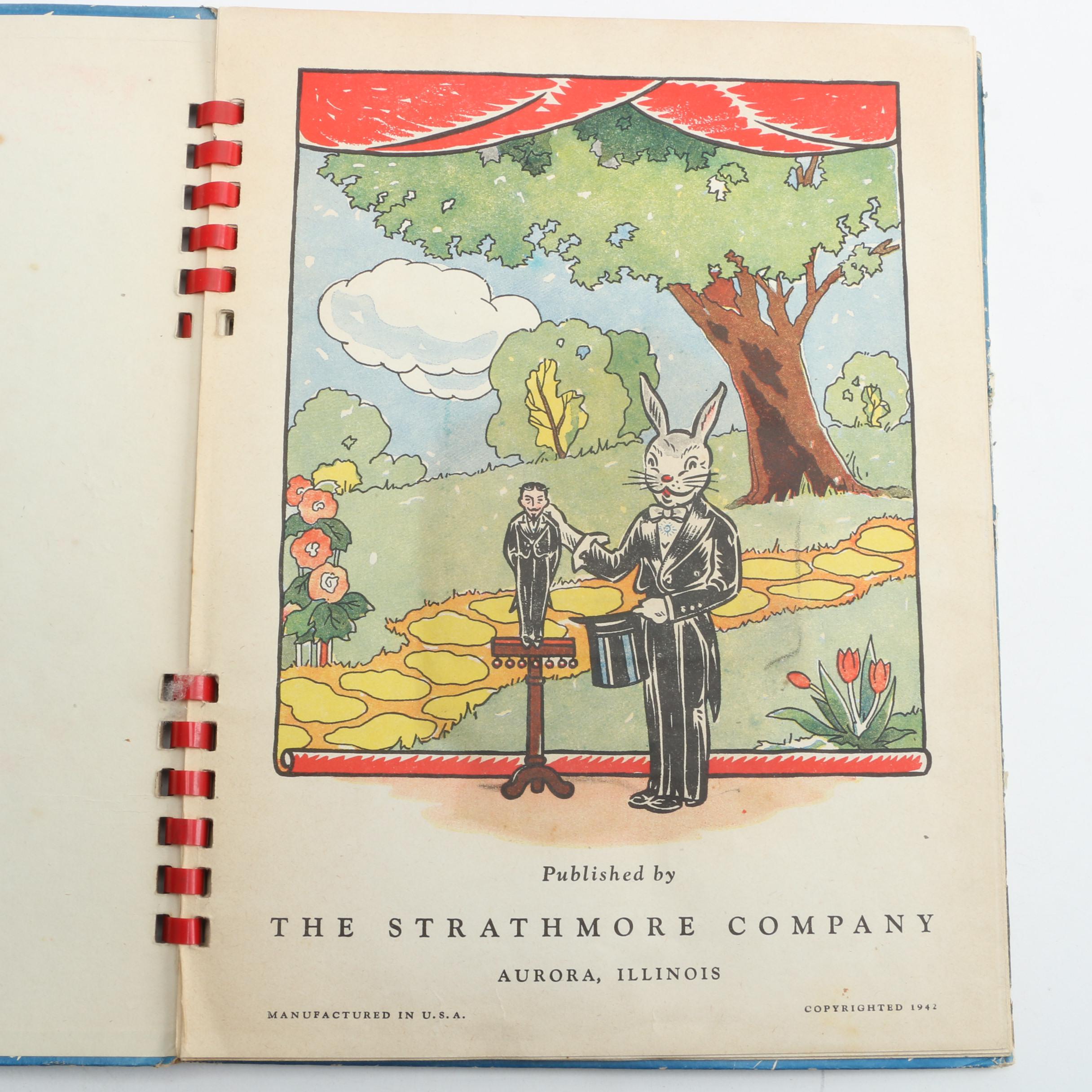 Manipulative Books "Alice in Wonderland" and "Peter Rabbit the Magician", 1940s