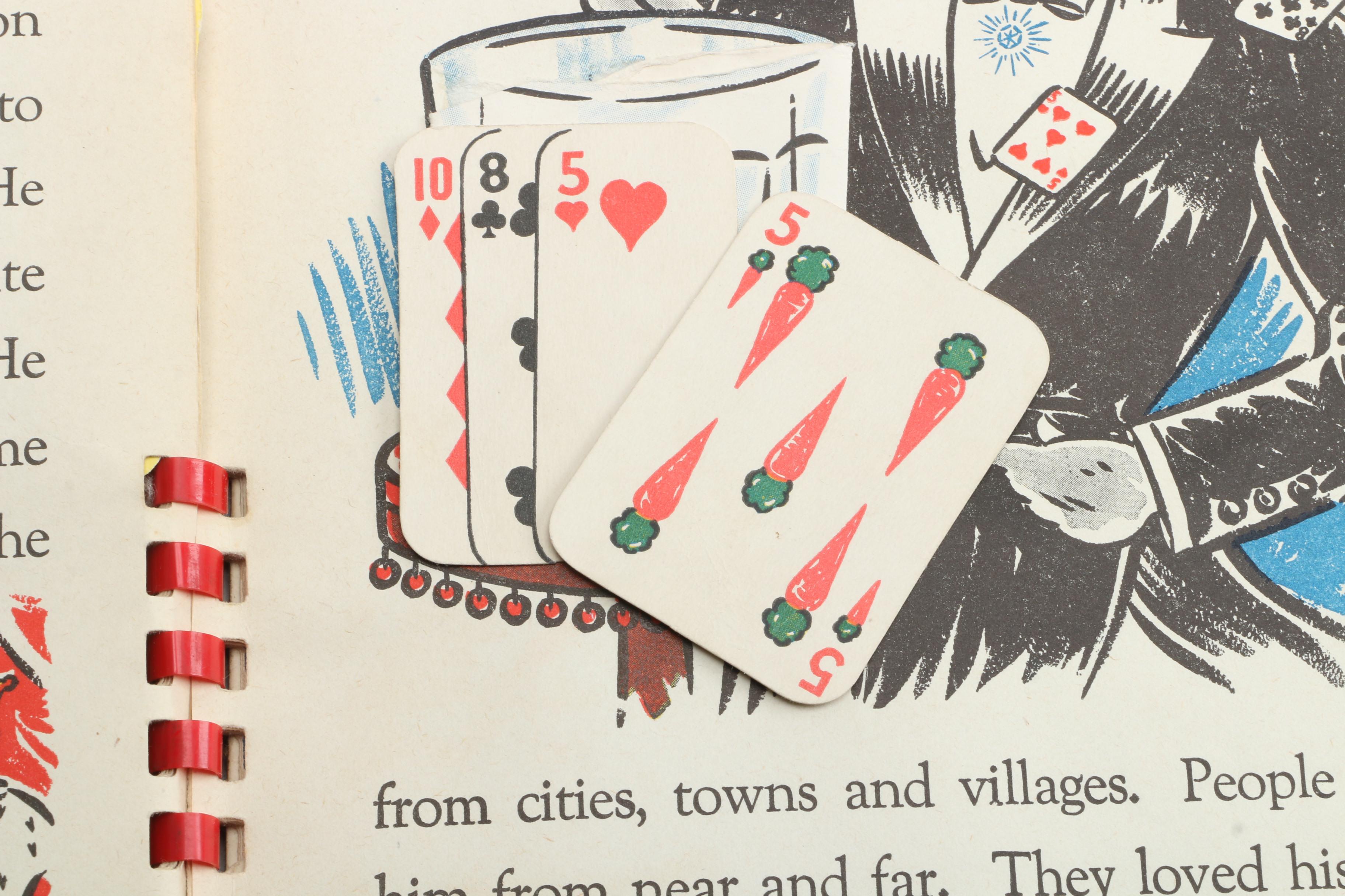 Manipulative Books "Alice in Wonderland" and "Peter Rabbit the Magician", 1940s