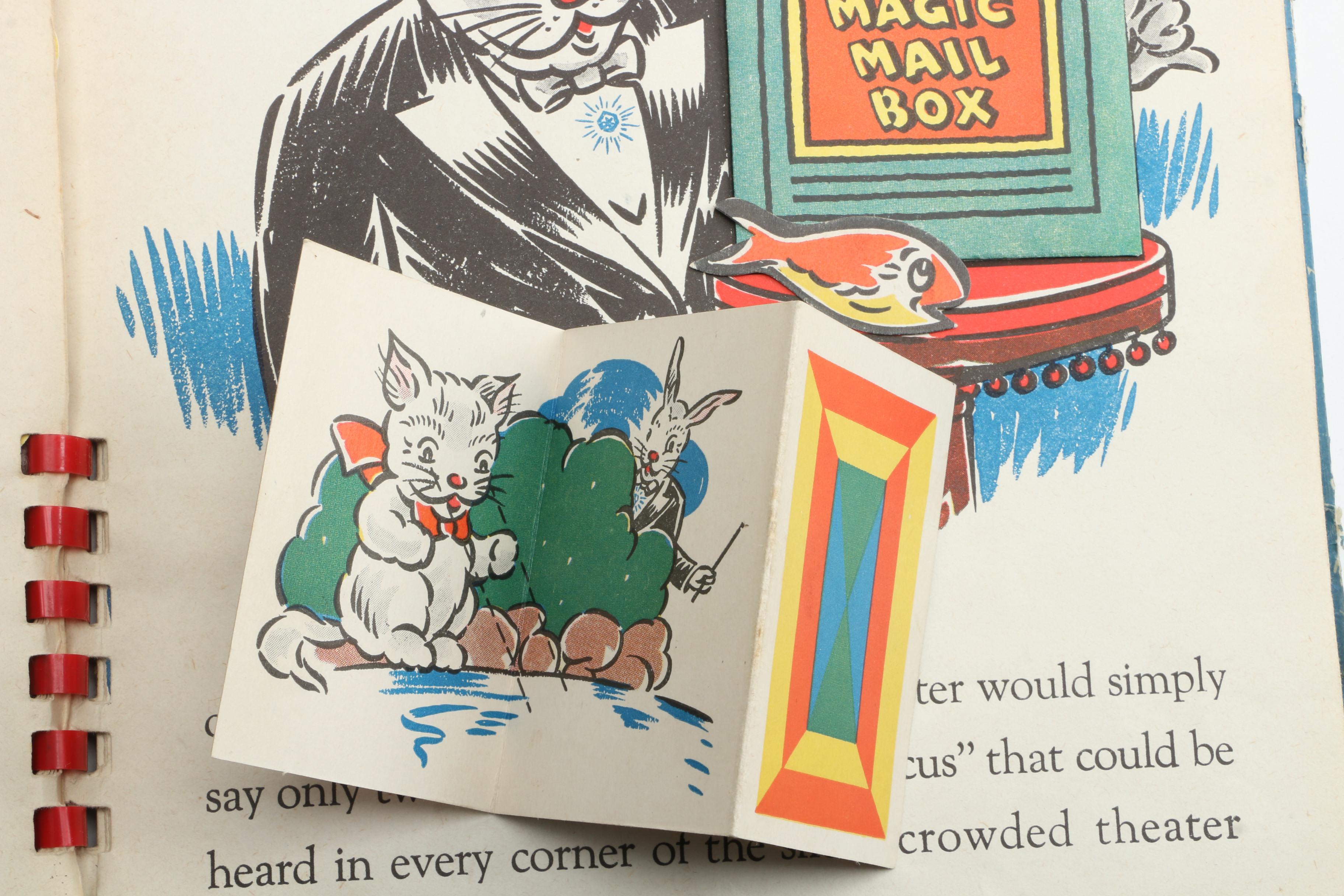 Manipulative Books "Alice in Wonderland" and "Peter Rabbit the Magician", 1940s