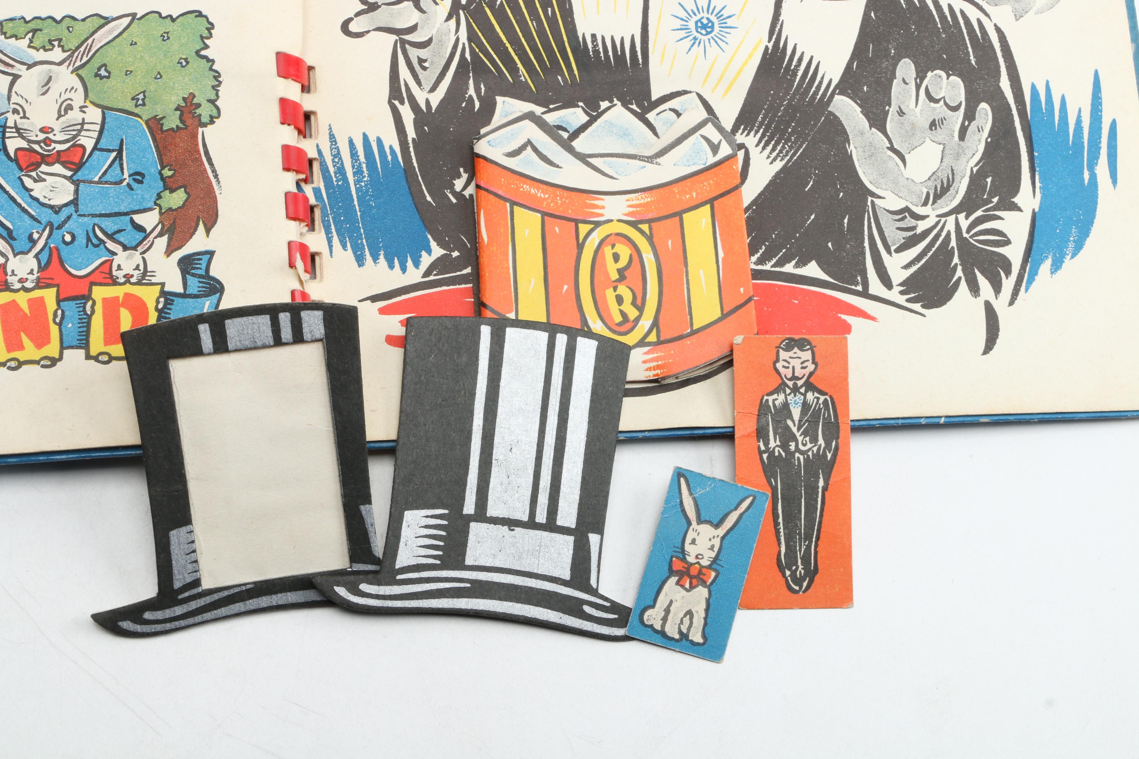 Manipulative Books "Alice in Wonderland" and "Peter Rabbit the Magician", 1940s