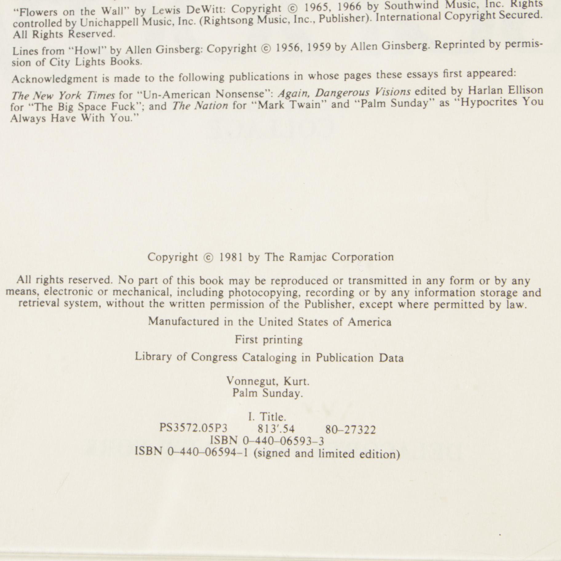 Kurt Vonnegut Books featuring "Breakfast of Champions", "Galápagos" and Others
