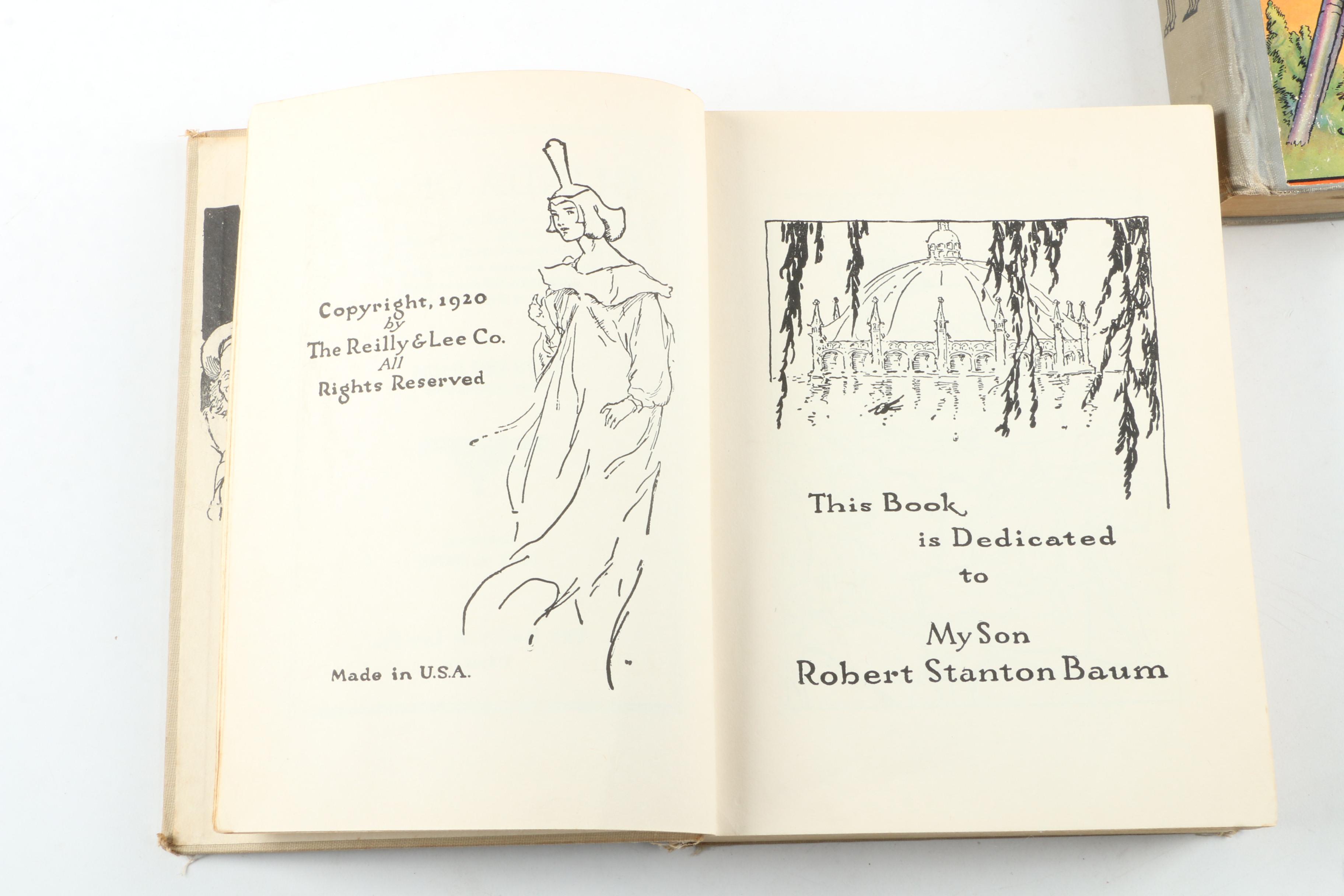 Vintage "Wizard of Oz" Book Collection featuring "The Road to Oz"