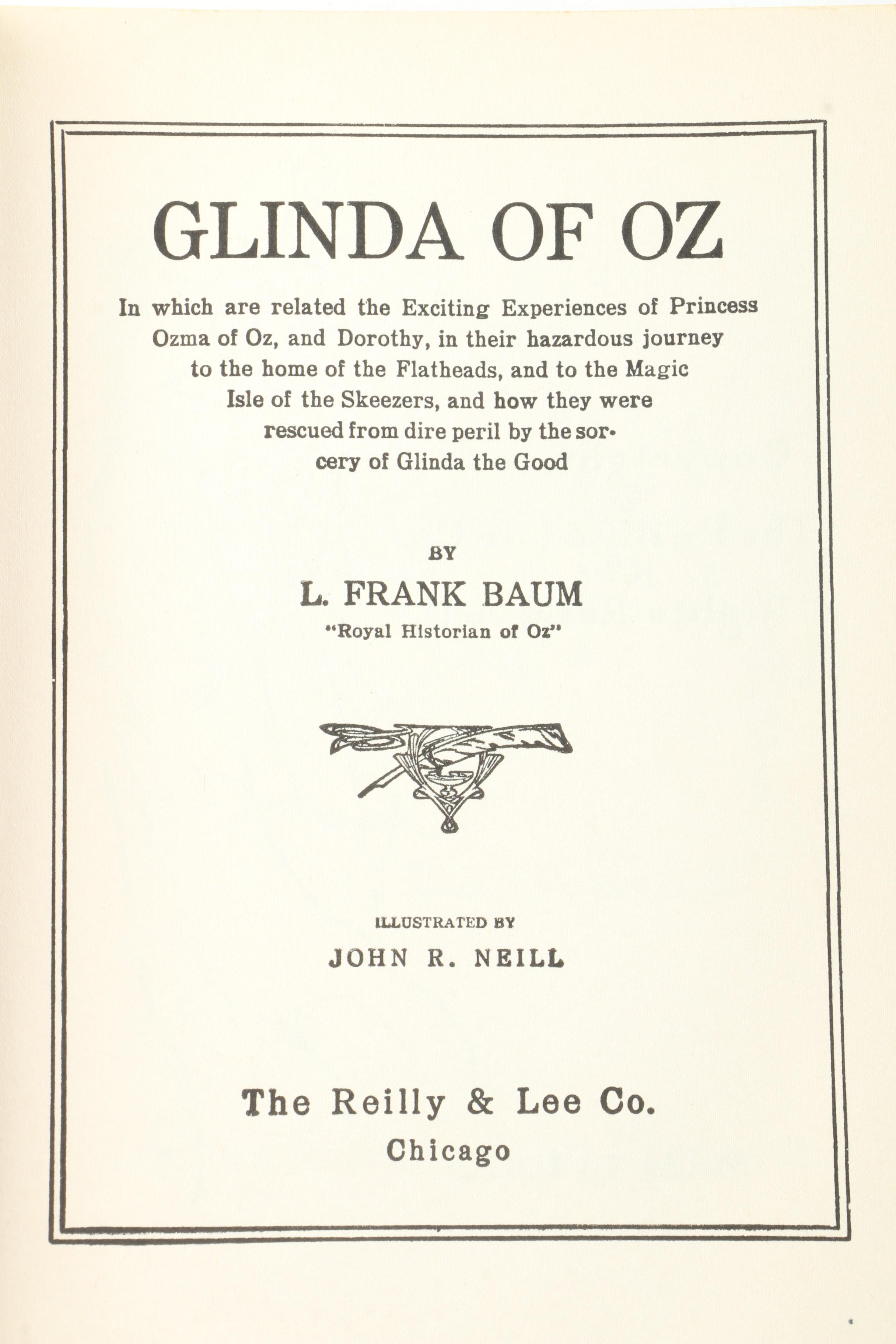 Vintage "Wizard of Oz" Book Collection featuring "The Road to Oz"
