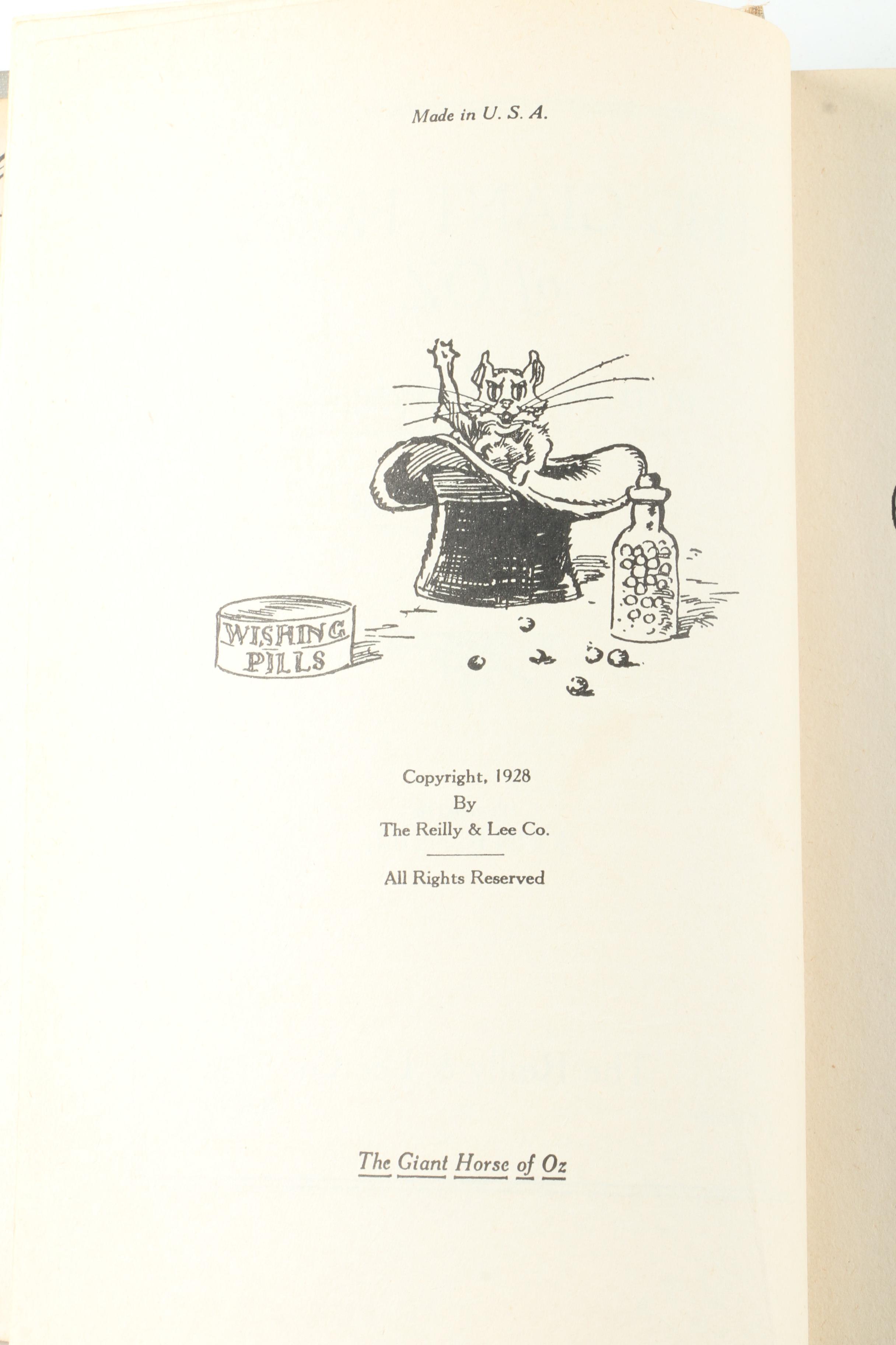 Vintage "Wizard of Oz" Book Collection featuring "The Road to Oz"