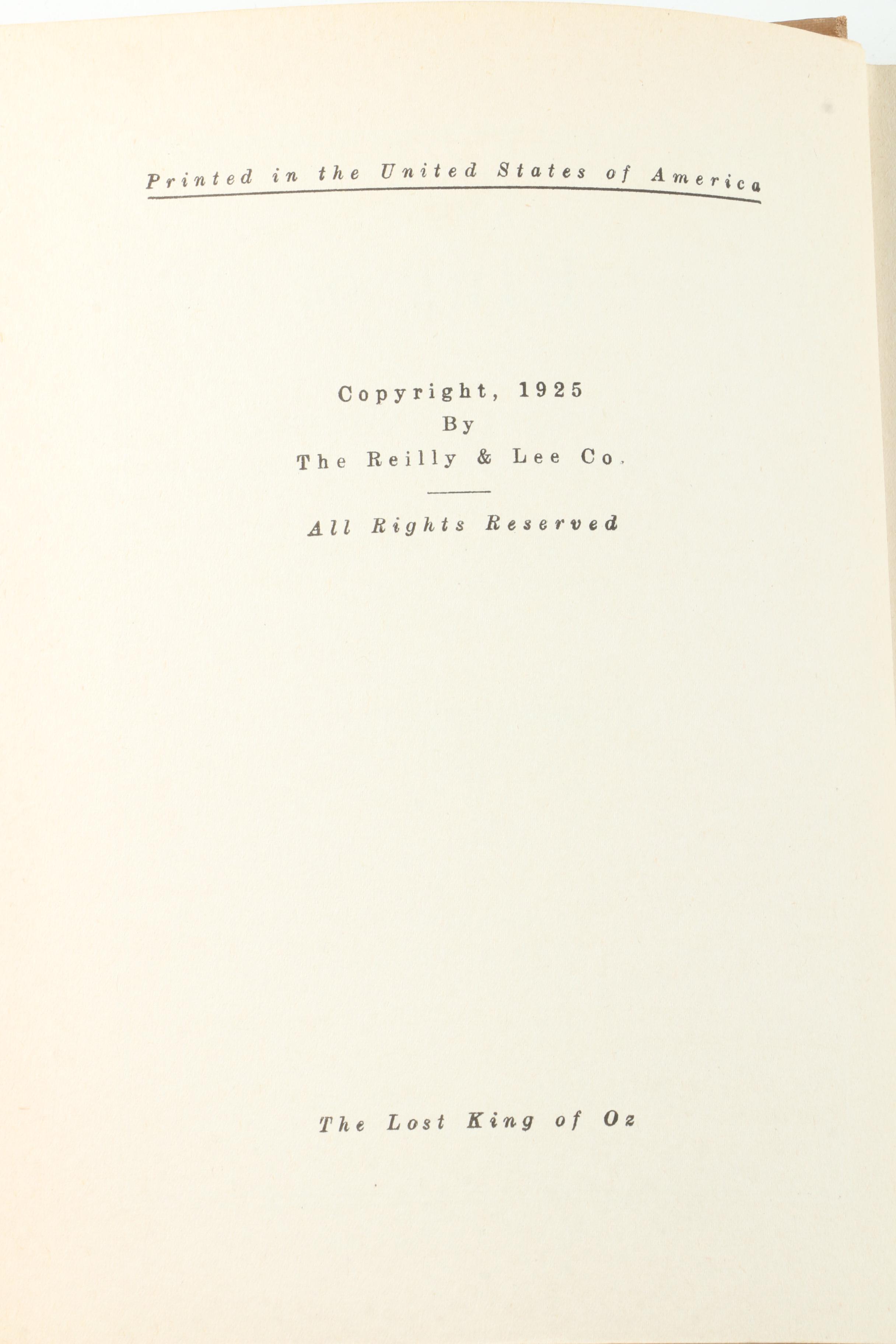 Vintage "Wizard of Oz" Book Collection featuring "The Road to Oz"