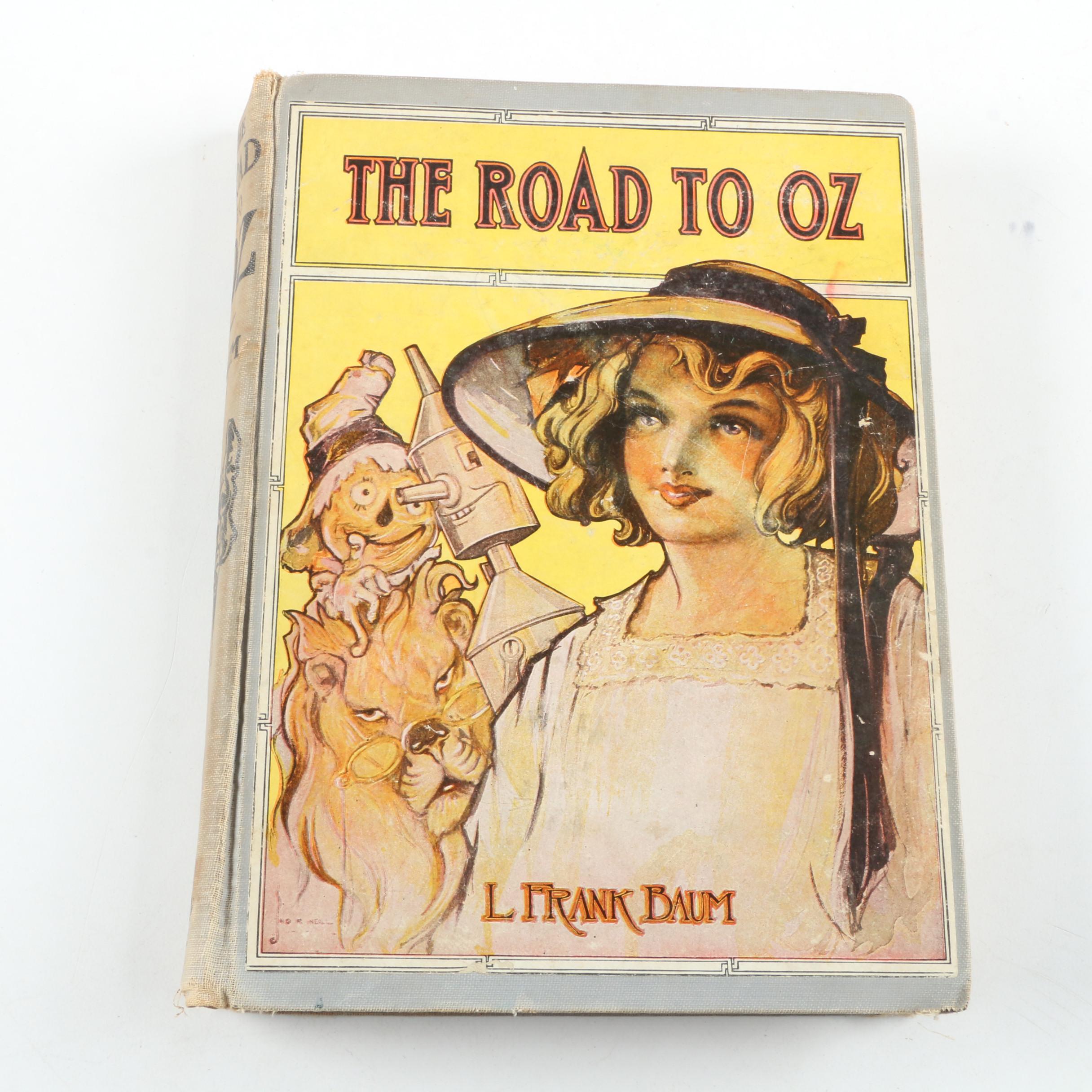 Vintage "Wizard of Oz" Book Collection featuring "The Road to Oz"