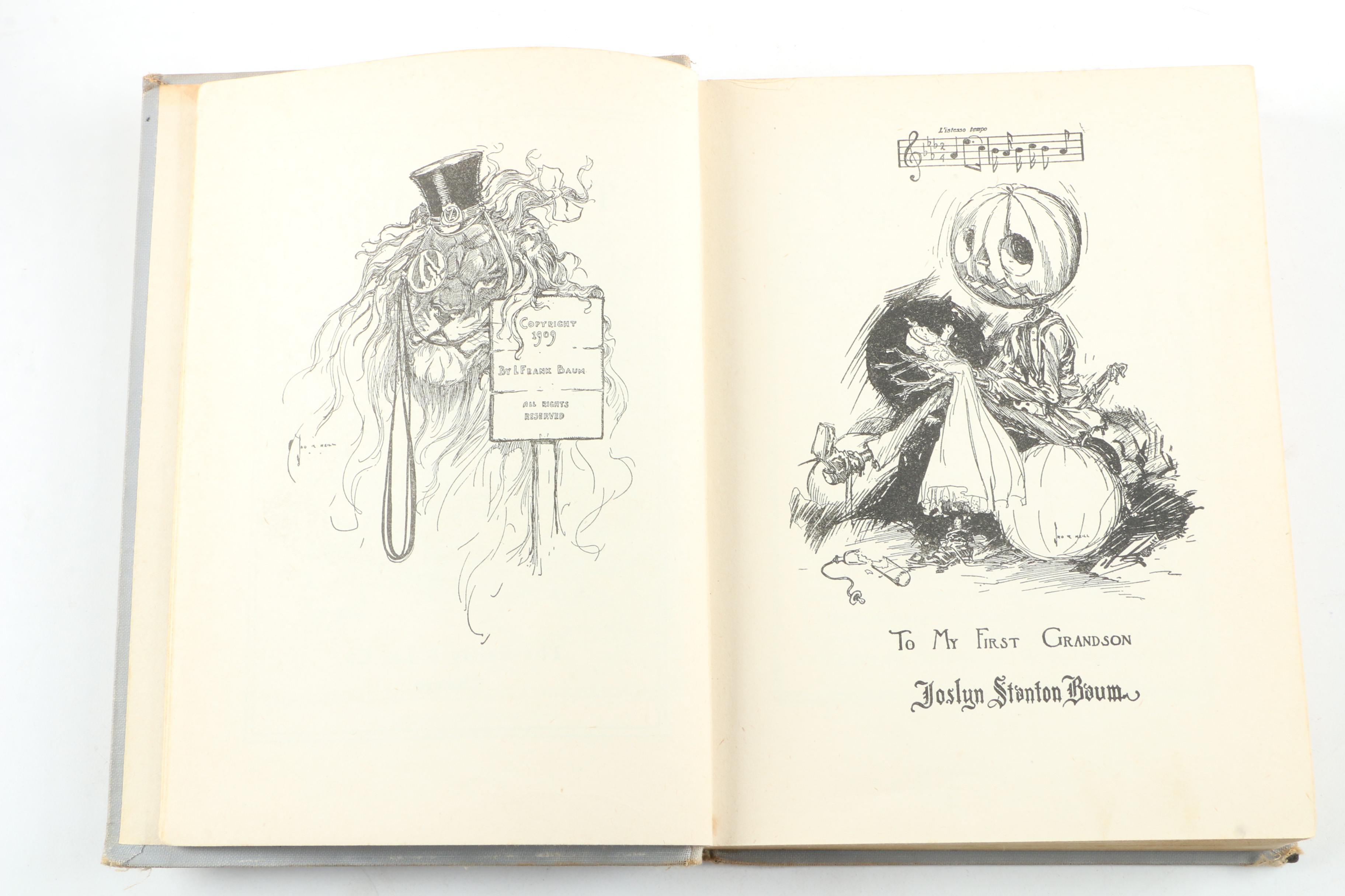 Vintage "Wizard of Oz" Book Collection featuring "The Road to Oz"