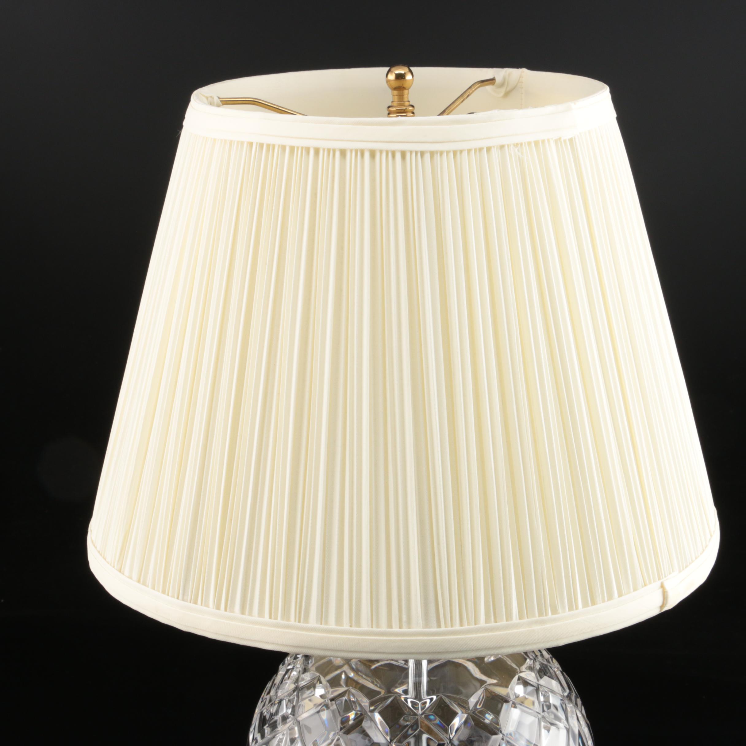 Waterford Crystal "Lismore" Table Lamp and a Pair of Waterford Table Lamps