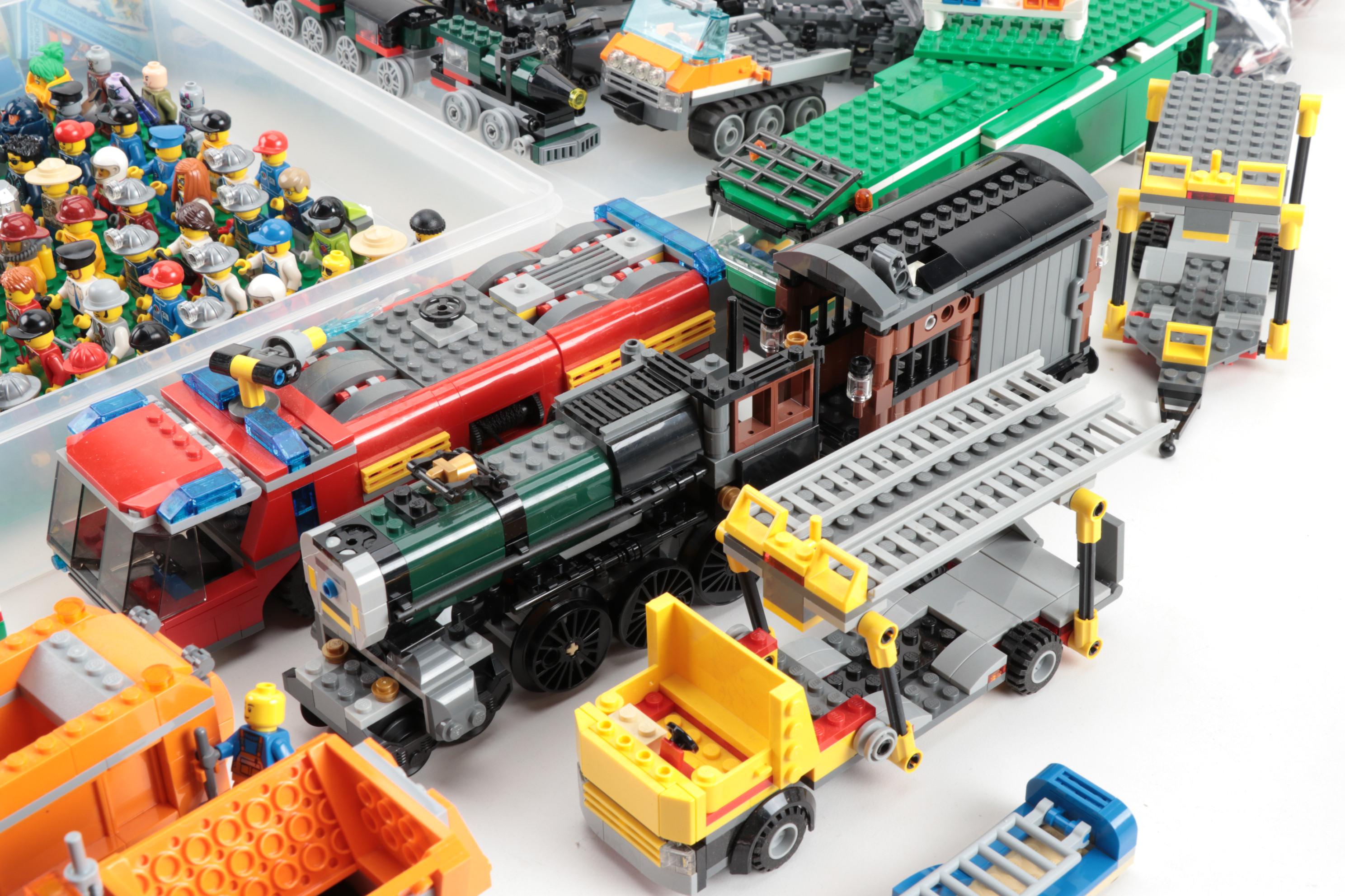 LEGO "City Series" Building Toys Including Figures, Vehicles, Booklets, 2010s