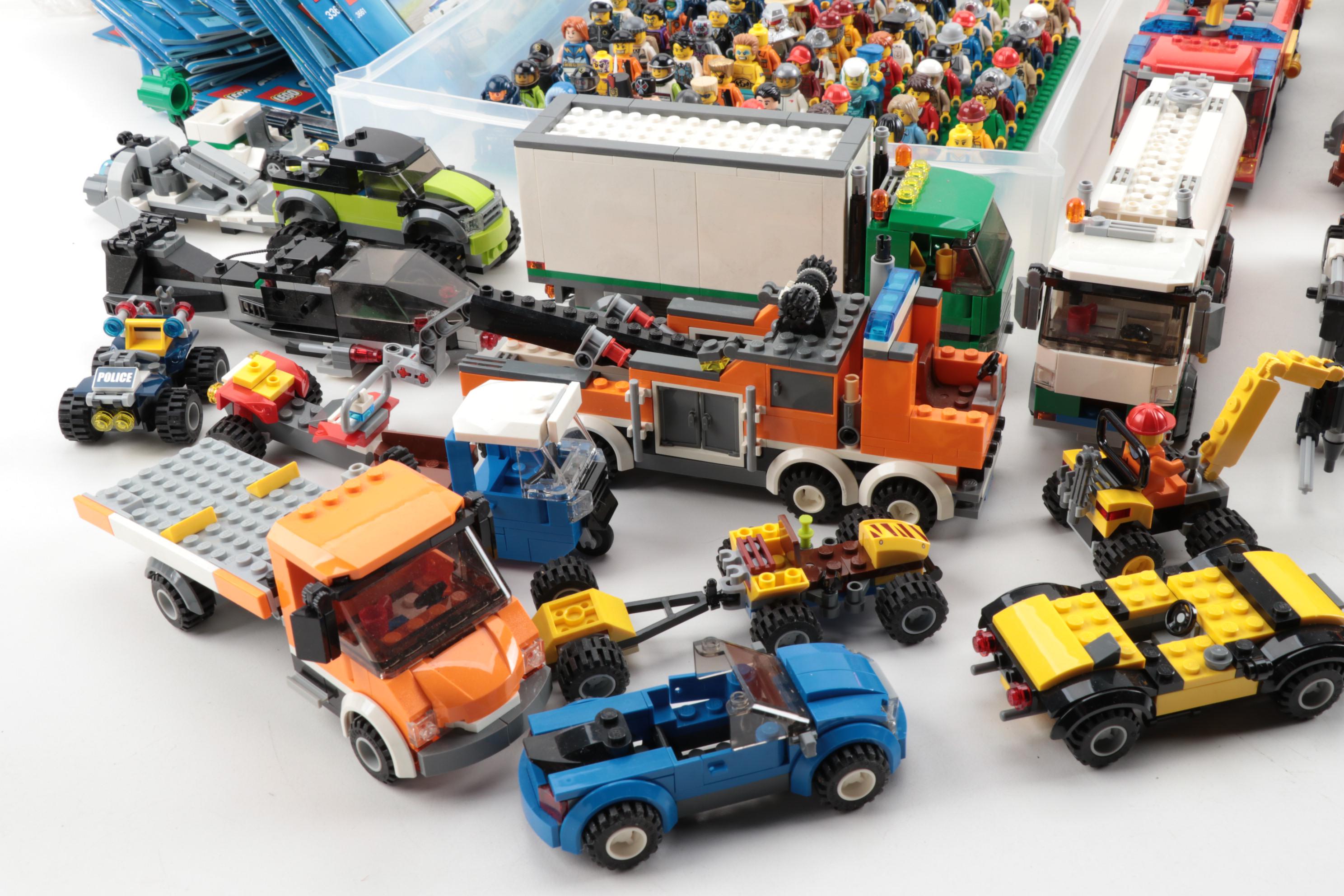 LEGO "City Series" Building Toys Including Figures, Vehicles, Booklets, 2010s