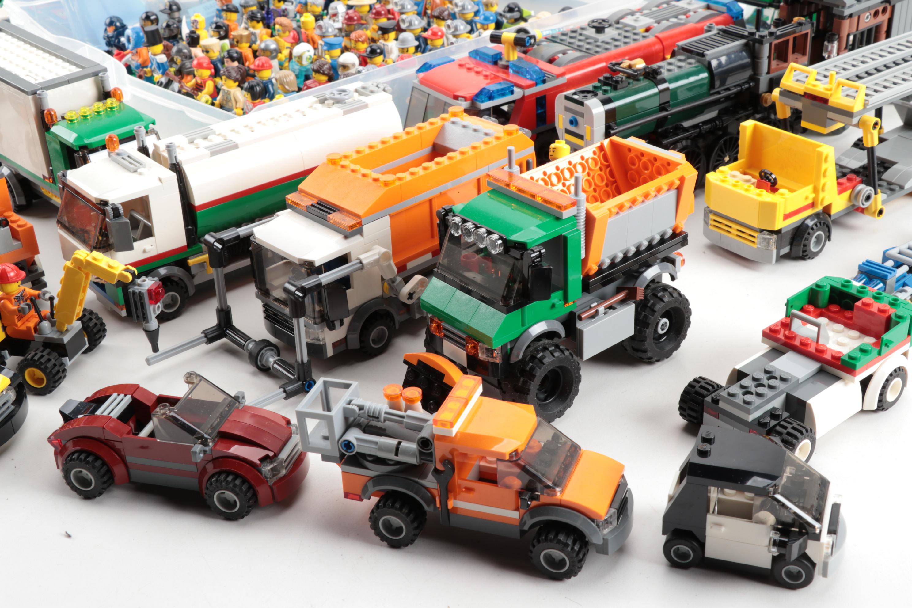 LEGO "City Series" Building Toys Including Figures, Vehicles, Booklets, 2010s