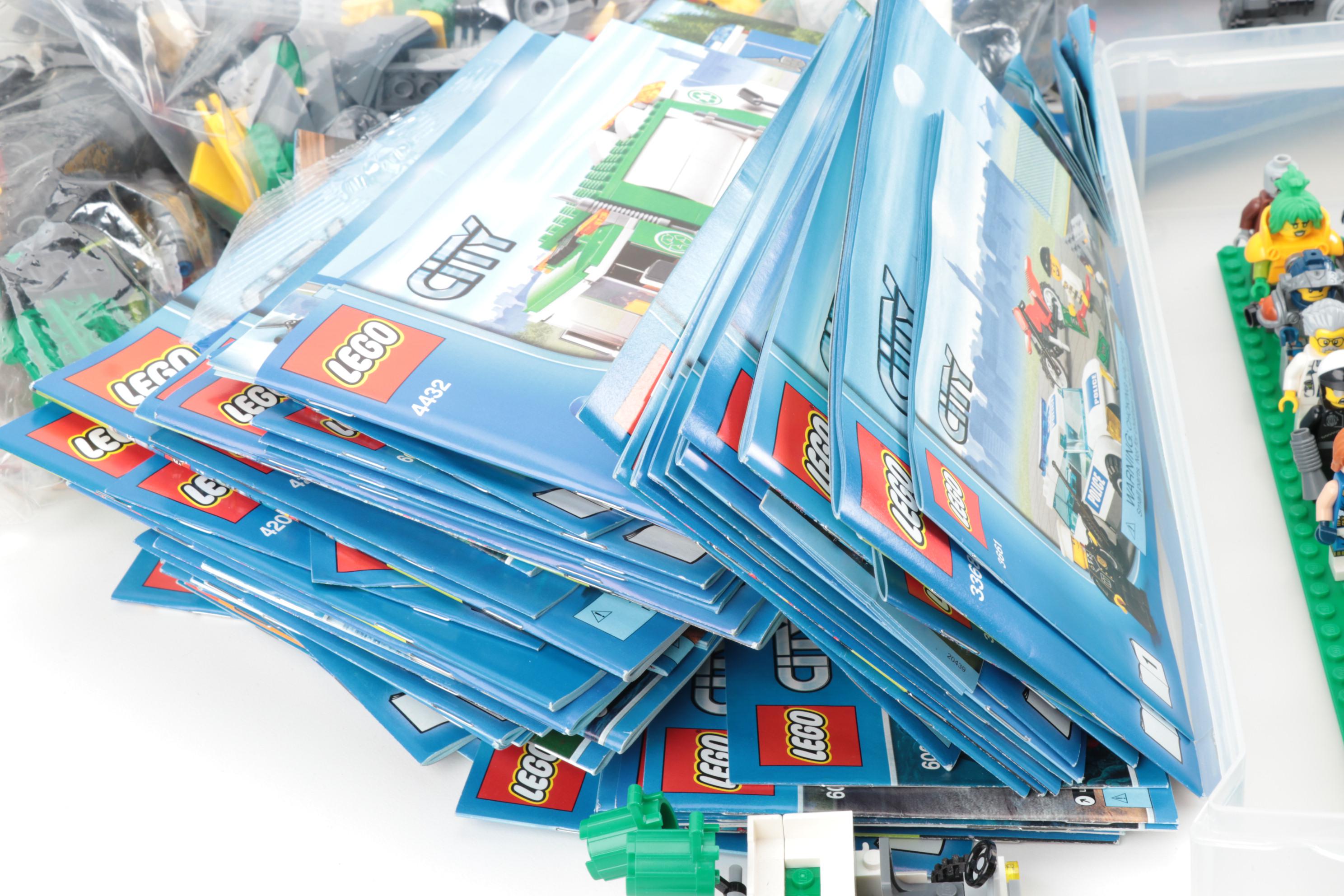 LEGO "City Series" Building Toys Including Figures, Vehicles, Booklets, 2010s