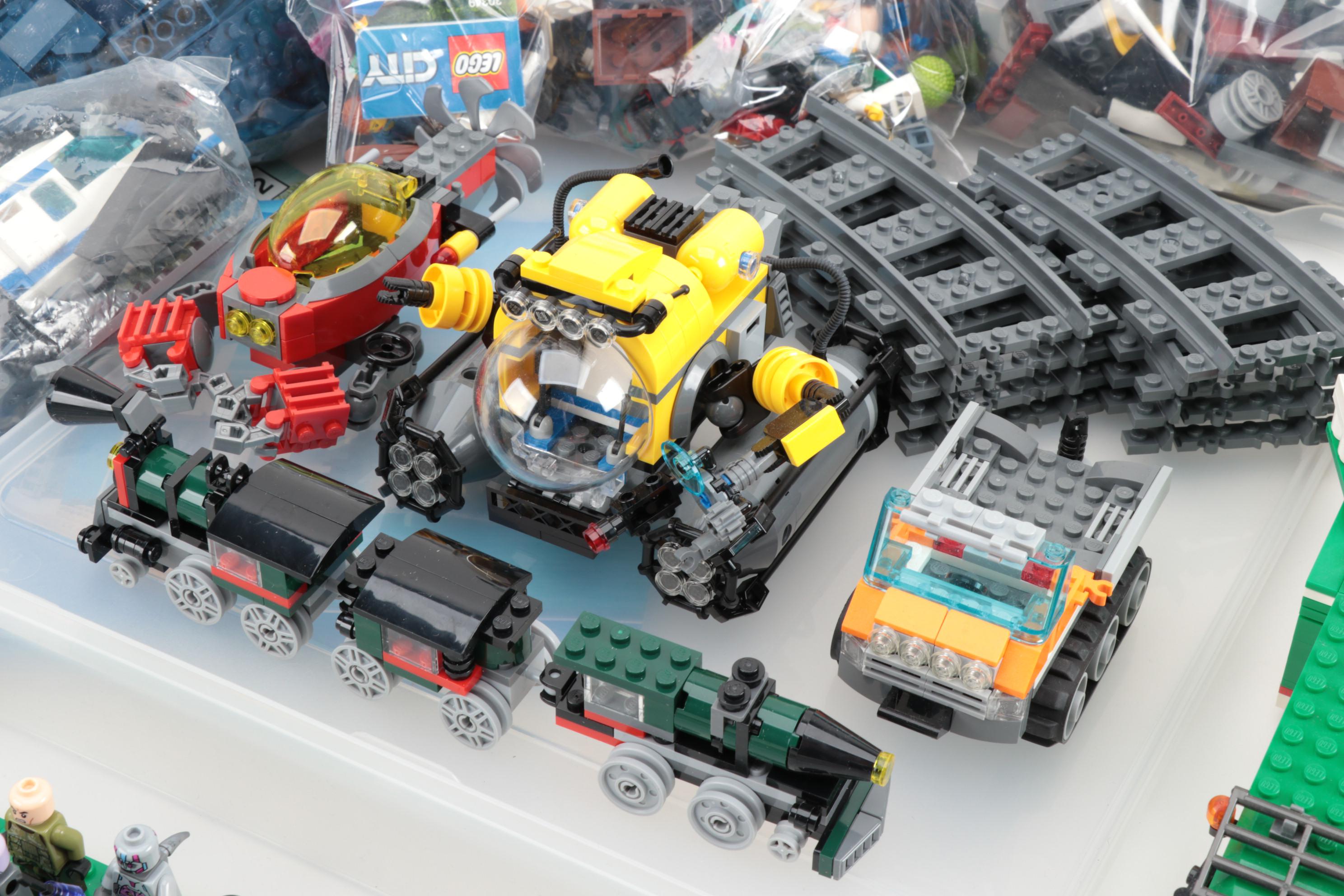 LEGO "City Series" Building Toys Including Figures, Vehicles, Booklets, 2010s
