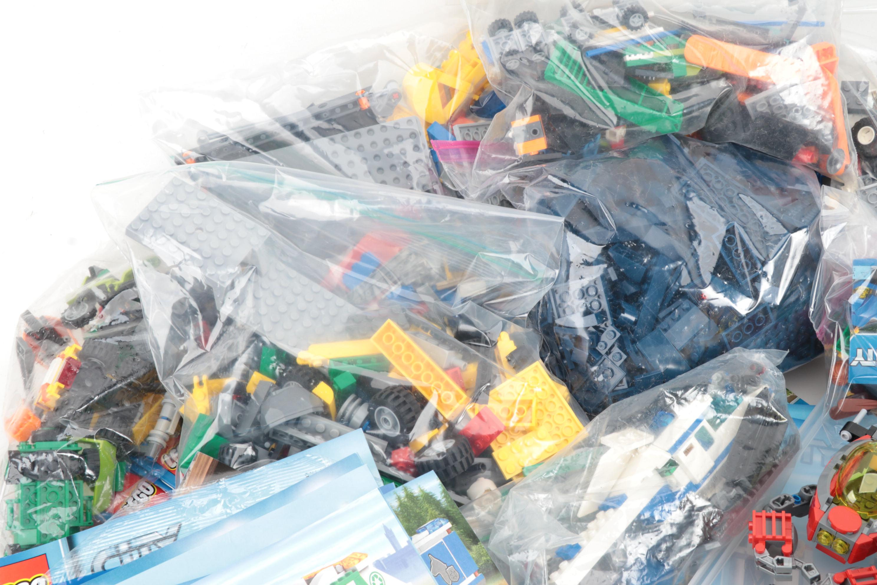 LEGO "City Series" Building Toys Including Figures, Vehicles, Booklets, 2010s